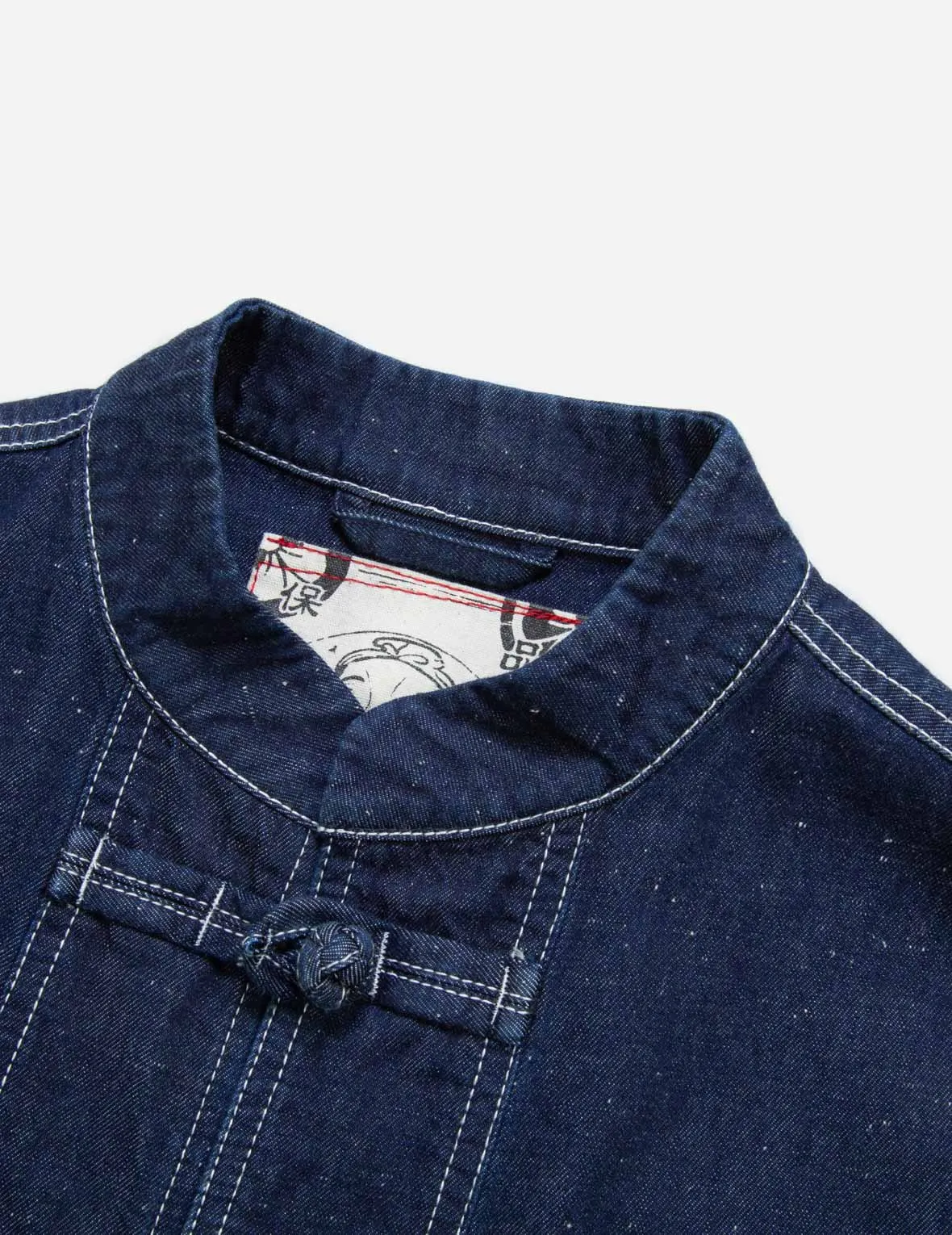 Godhead Label Embroidery Denim Chinese Jacket