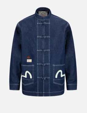 Godhead Label Embroidery Denim Chinese Jacket