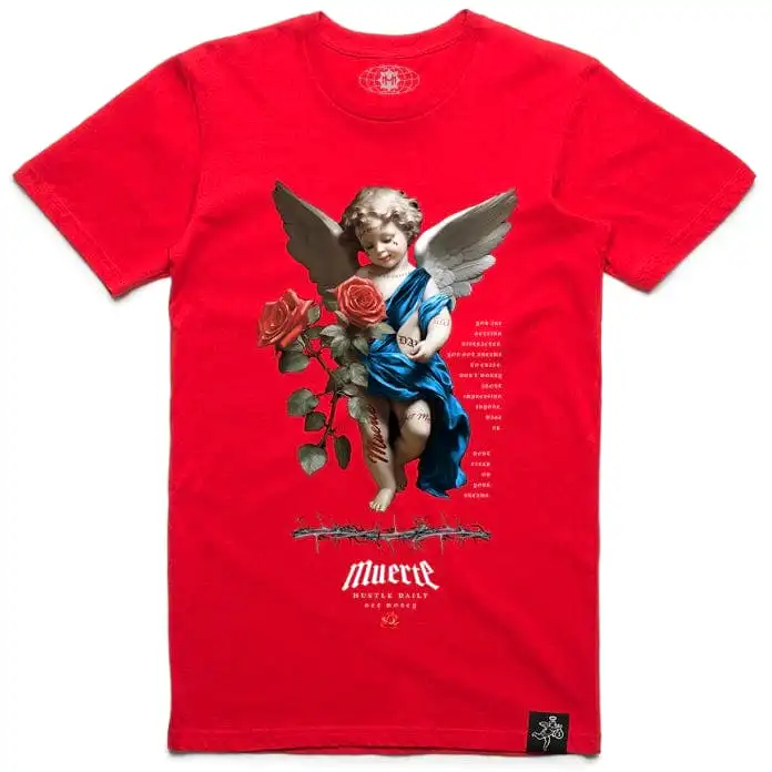 Hasta Muerte Hustle Daily Dreams To Chase T Shirt (Red)