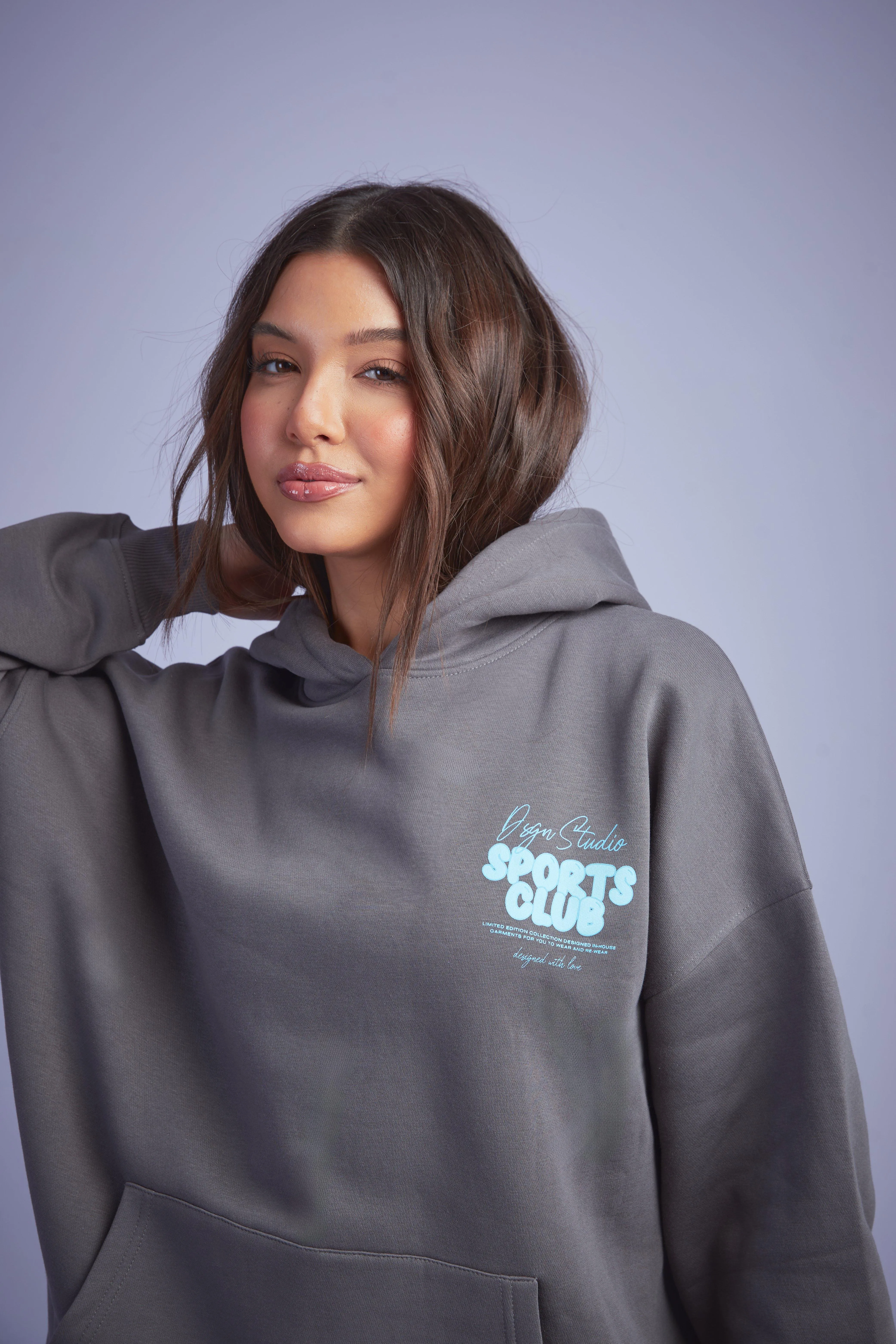 Hoodies & Sweatshirts | Dsgn Studio Sports Bubble Slogan Oversized Hoodie | boohoo