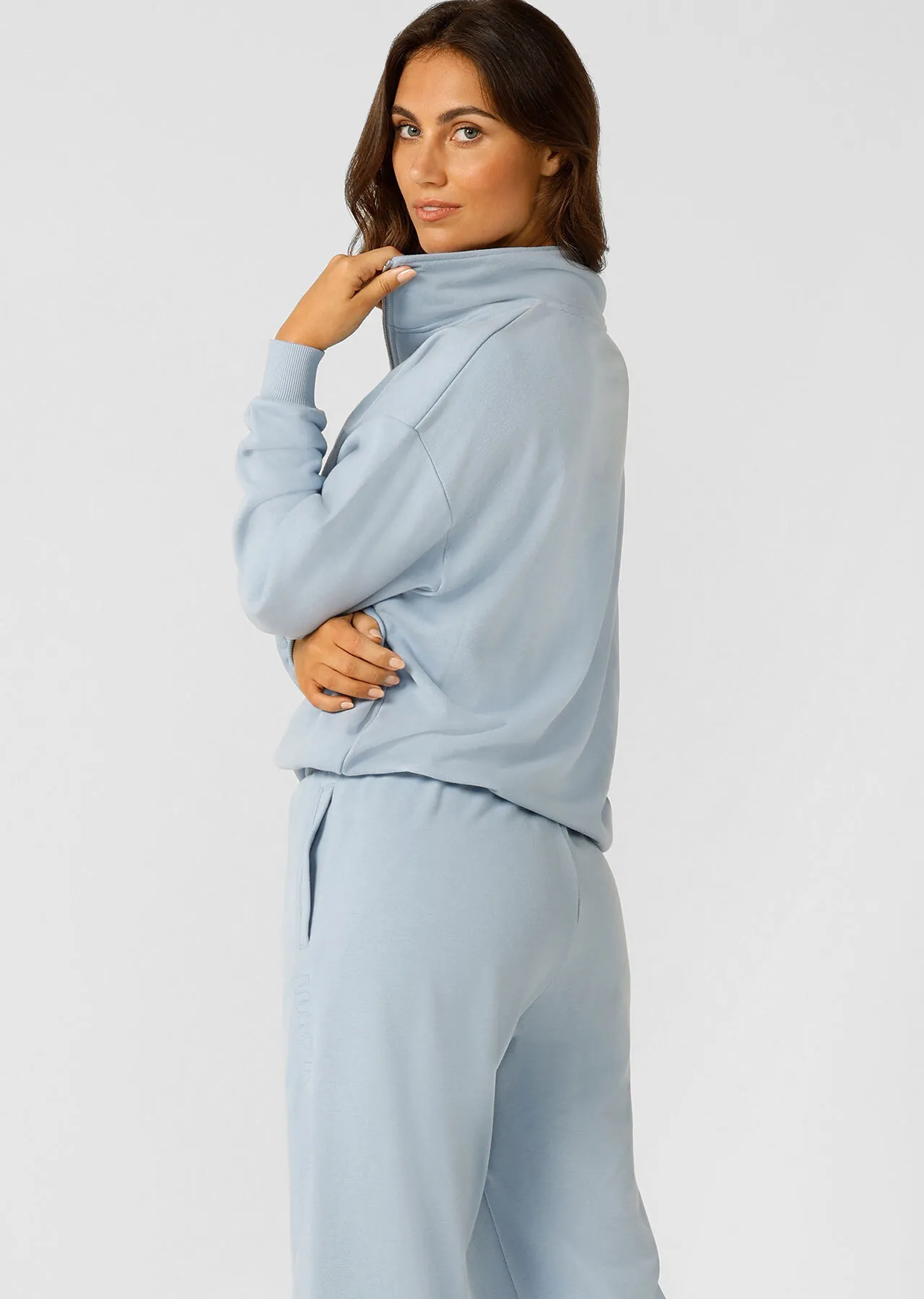 Iconic Quarter Zip Sweat | Blue | Jackets, Hoodies and Sweats | Lorna Jane Australia