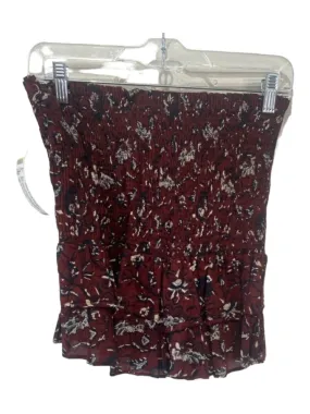 Isabel Marant Etoile Size 36 Red, Navy, Cream Cotton Botanical Print Skirt