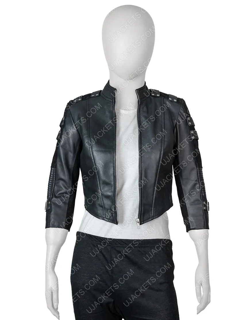 Katie Cassidy Arrow Season 5 Black Canary Jacket - UJackets