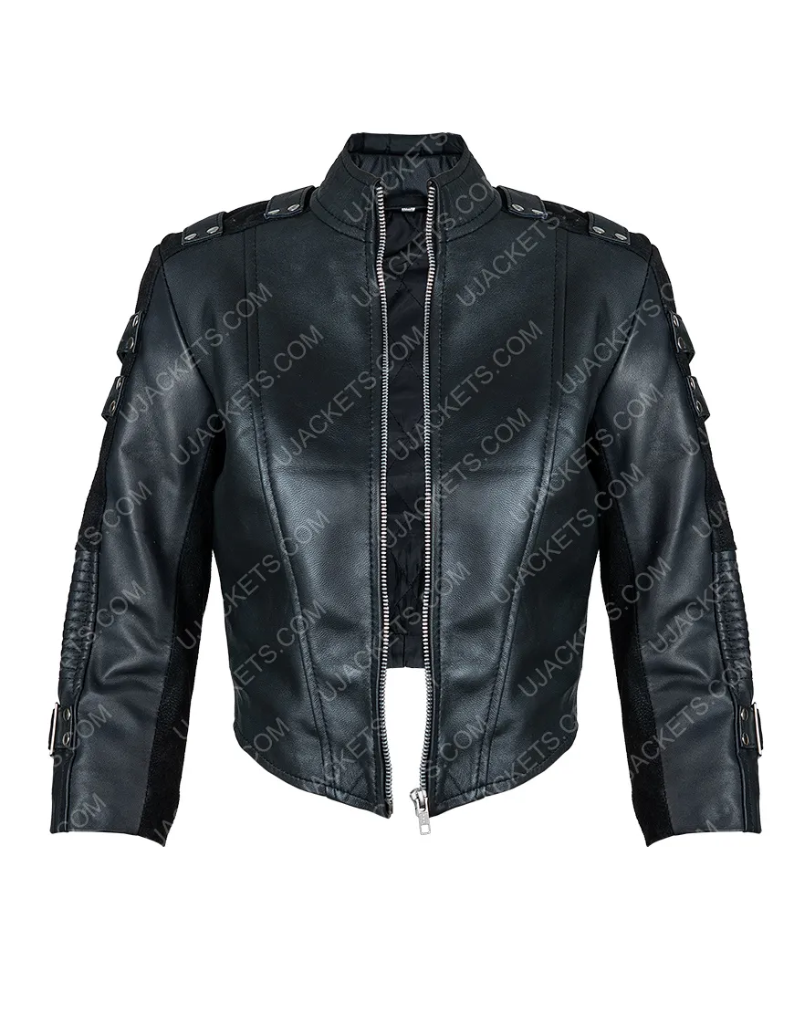 Katie Cassidy Arrow Season 5 Black Canary Jacket - UJackets