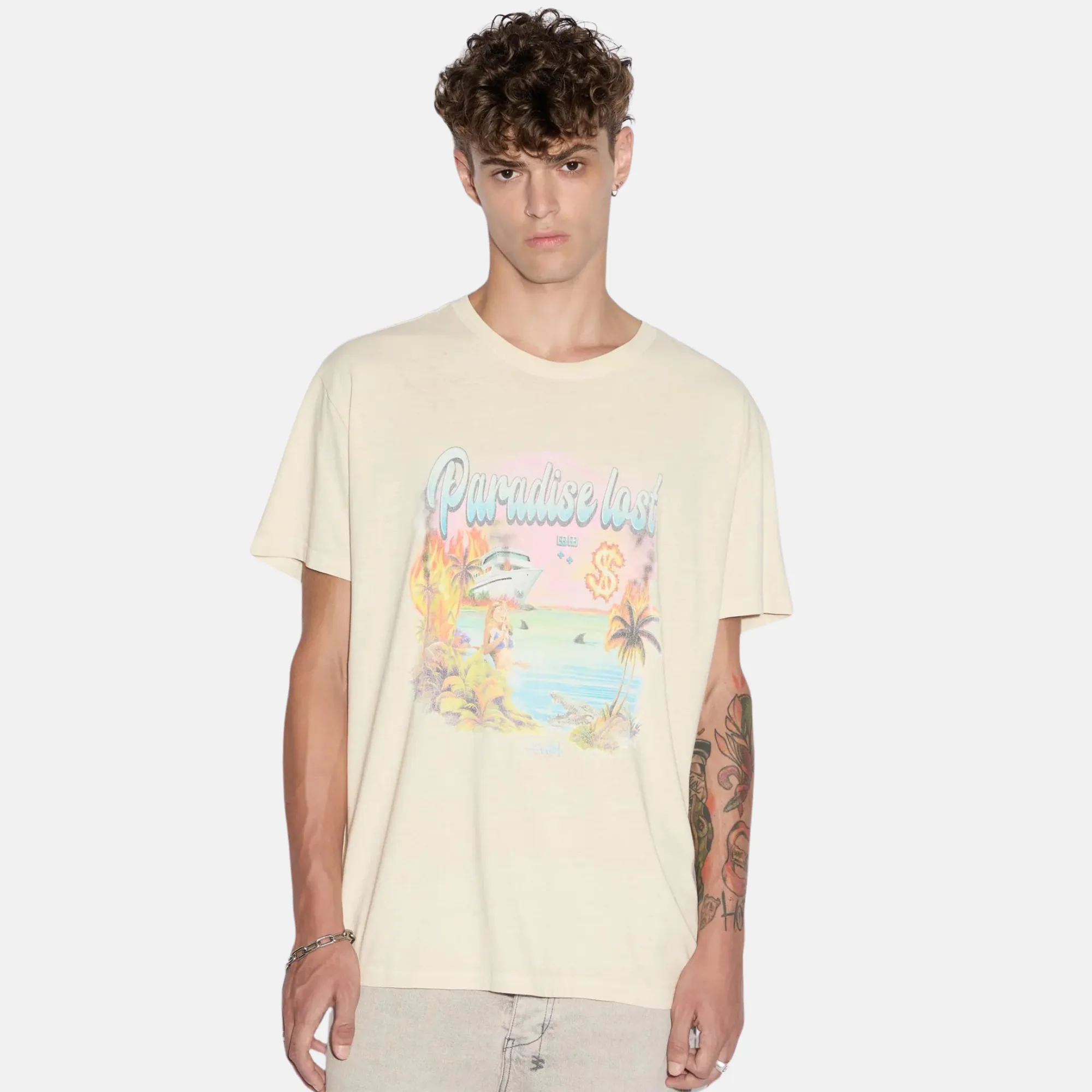 Ksubi Paradise Biggie SS T-Shirt Dusty Desert