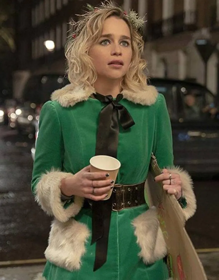 Last Christmas Emilia Clarke Green Jacket - ujackets