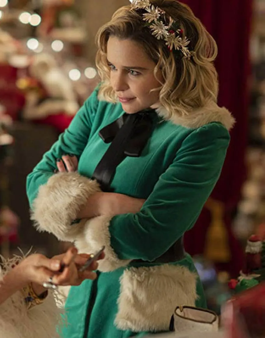 Last Christmas Emilia Clarke Green Jacket - ujackets