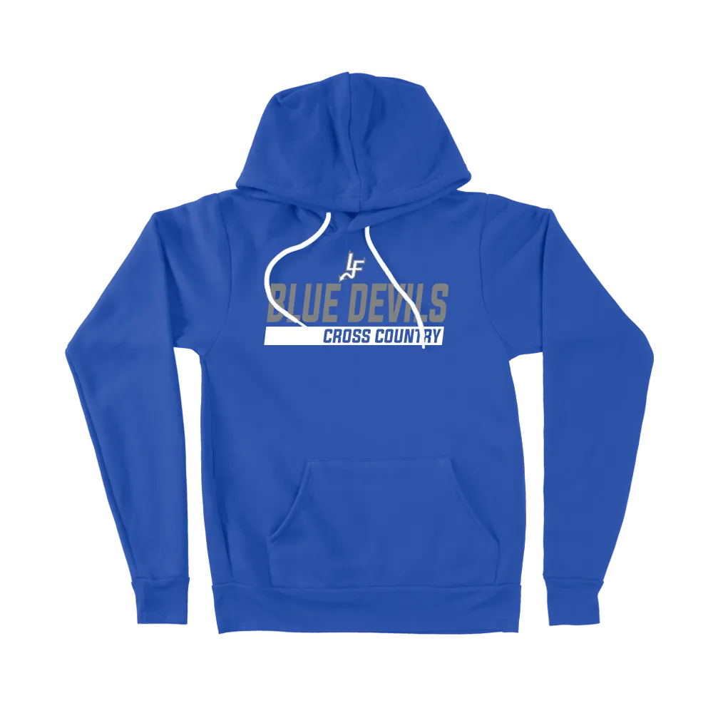 LFXC - BELLA+CANVAS Unisex Sponge Fleece Pullover Hoodie - Blue Devils XC