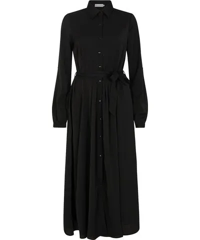 Lily and Lionel Women's Willow Button Down Midi Dress In Black