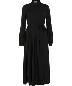 Lily and Lionel Women's Willow Button Down Midi Dress In Black