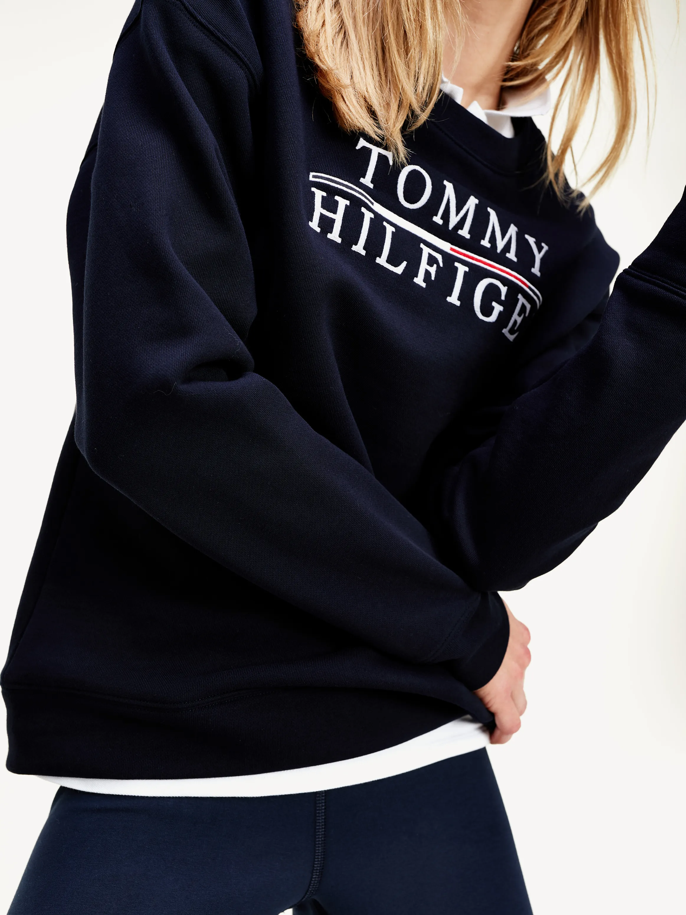 Logo Embroidery Relaxed Fit Sweatshirt | Sweatshirts & Hoodies | Tommy Hilfiger