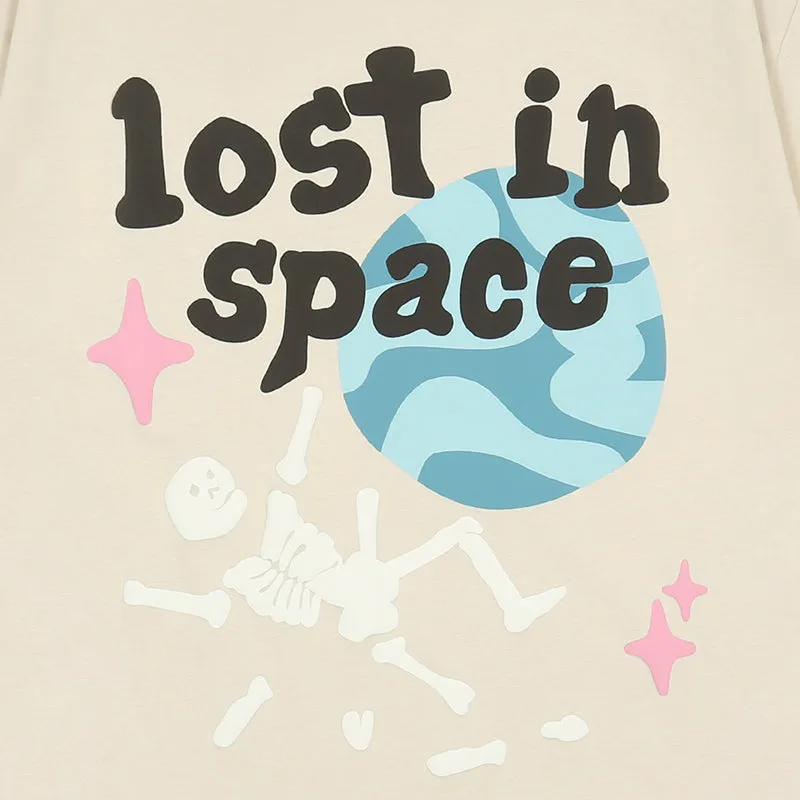 'Lost in Space' Graphic Print Cotton T-Shirt