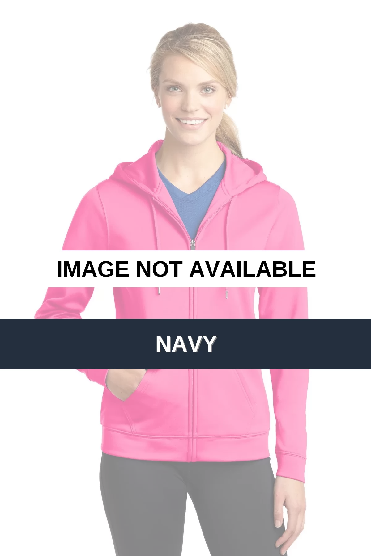 LST238 Sport-Tek® Ladies Sport-Wick® Fleece Full-Zip Hooded Jacket SKU: LST238