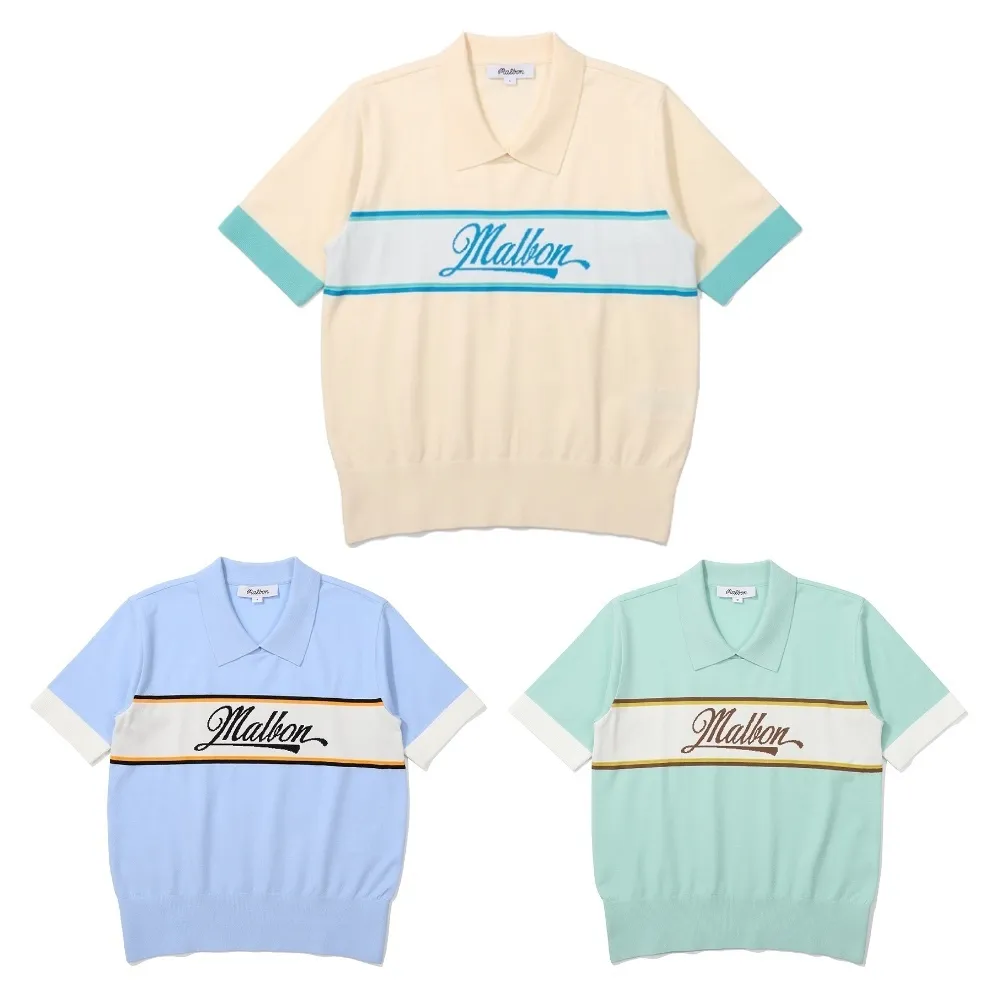 Malbon Golf  |Casual Style Sweat Street Style Short Sleeves Logo