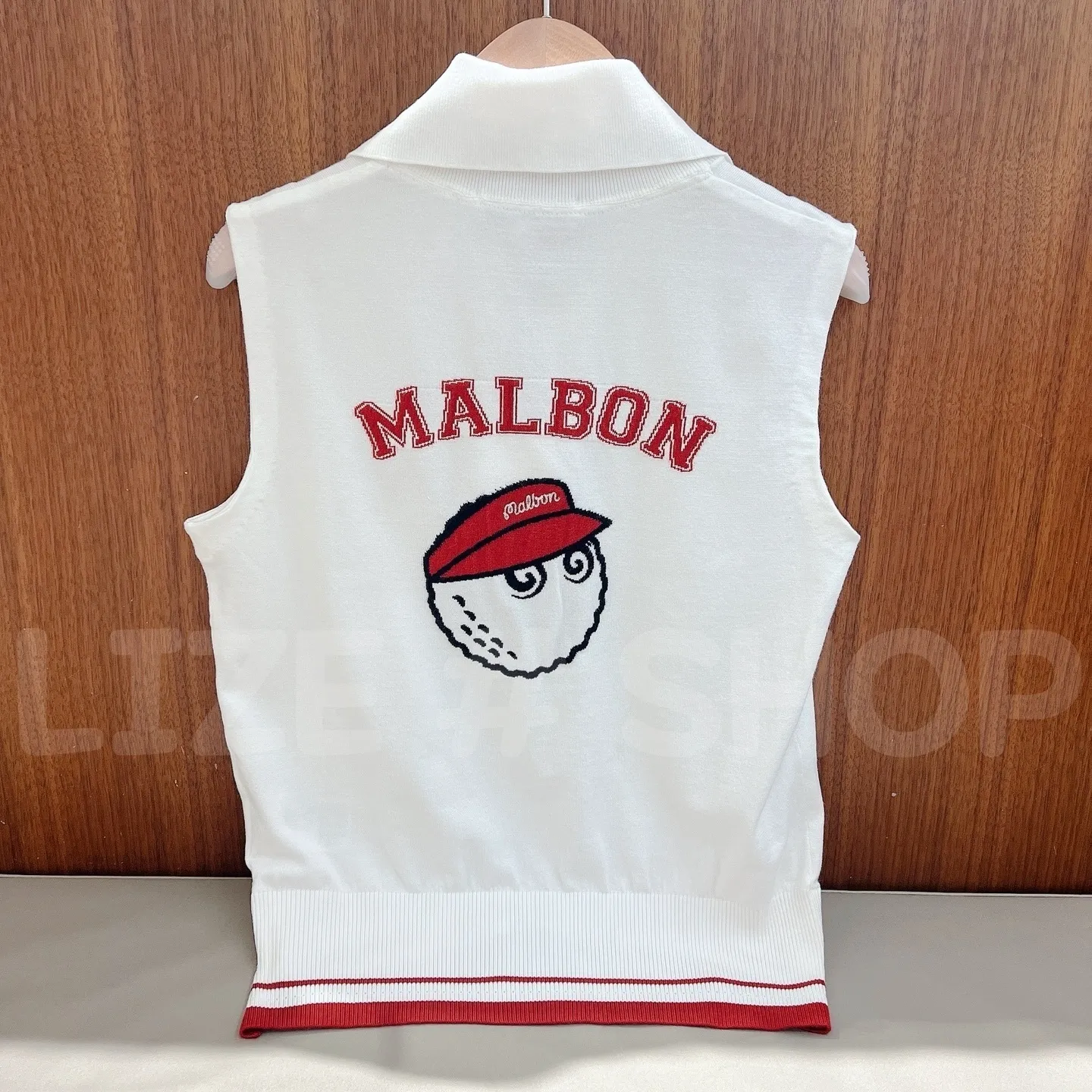 Malbon Golf  |Sweat Sleeveless Street Style Plain Short Sleeves Logo