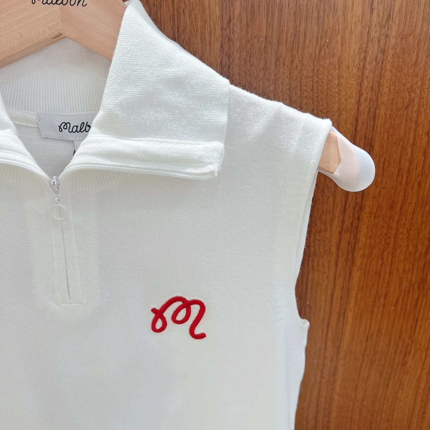 Malbon Golf  |Sweat Sleeveless Street Style Plain Short Sleeves Logo