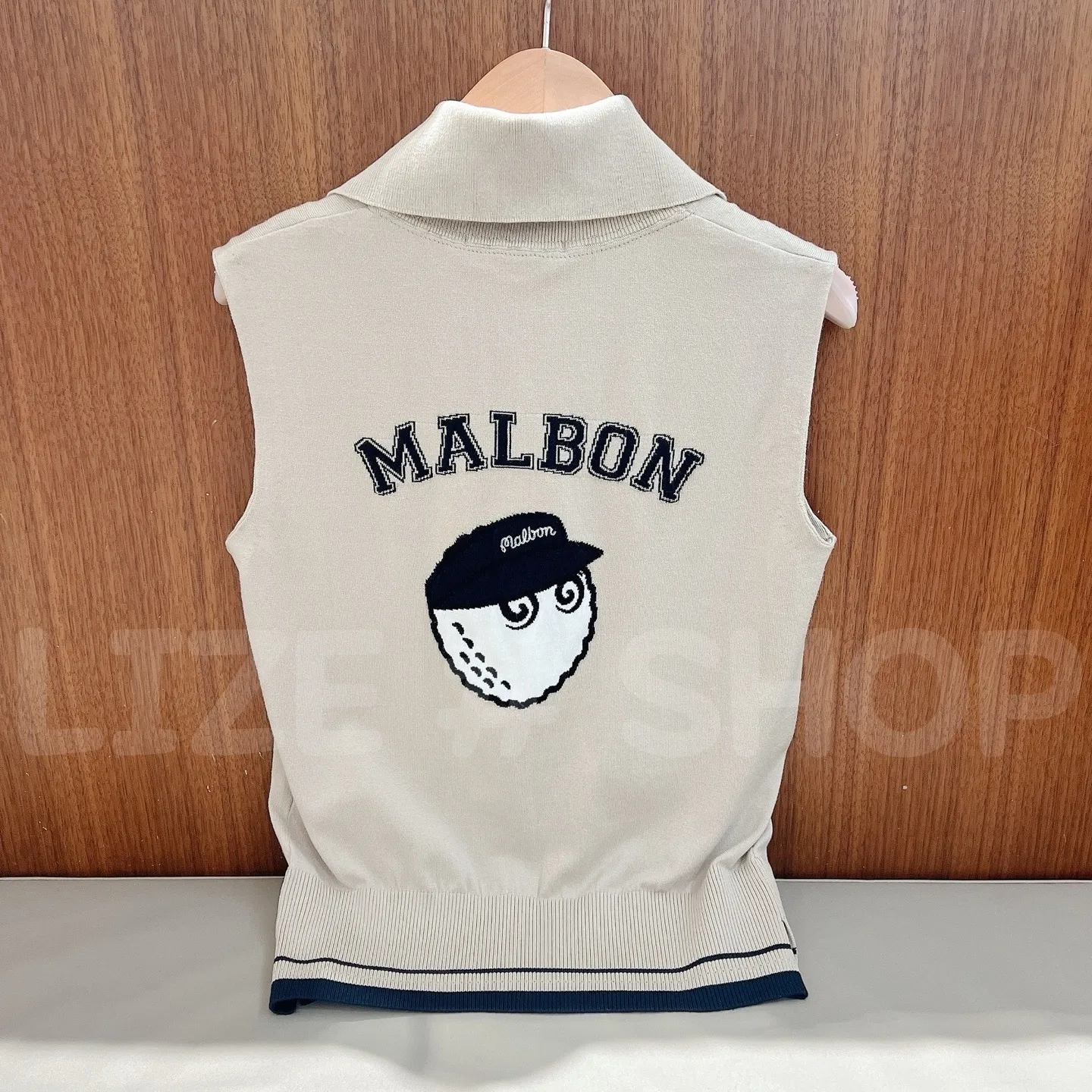 Malbon Golf  |Sweat Sleeveless Street Style Plain Short Sleeves Logo