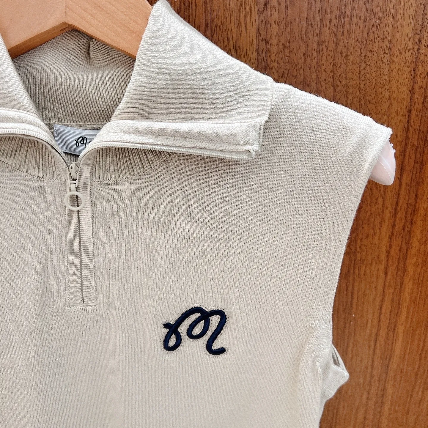 Malbon Golf  |Sweat Sleeveless Street Style Plain Short Sleeves Logo