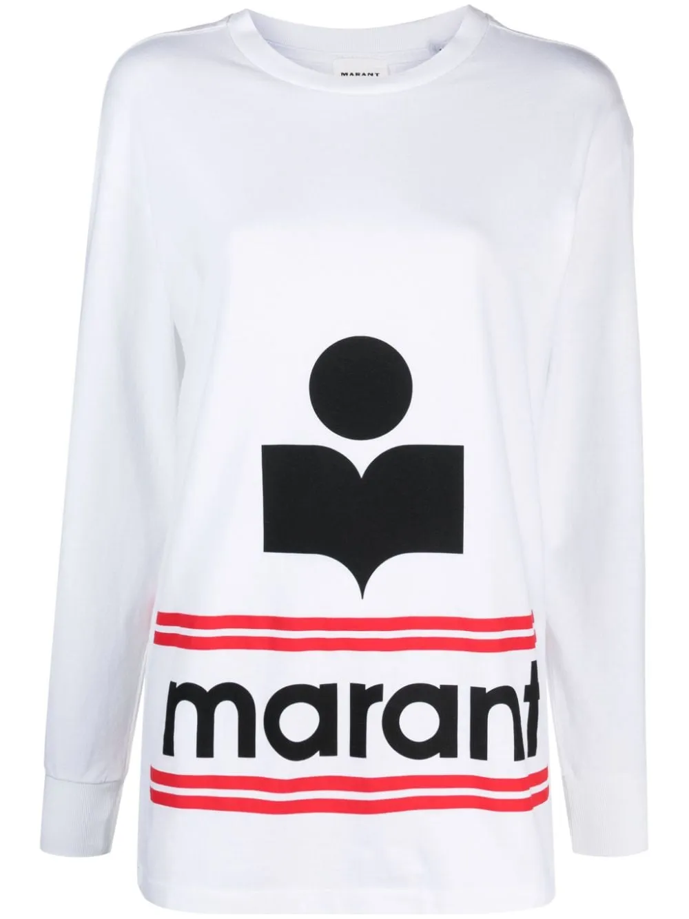 Marant Etoile Gianna Long Sleeve T Shirt White | Luxury and style at your fingertips