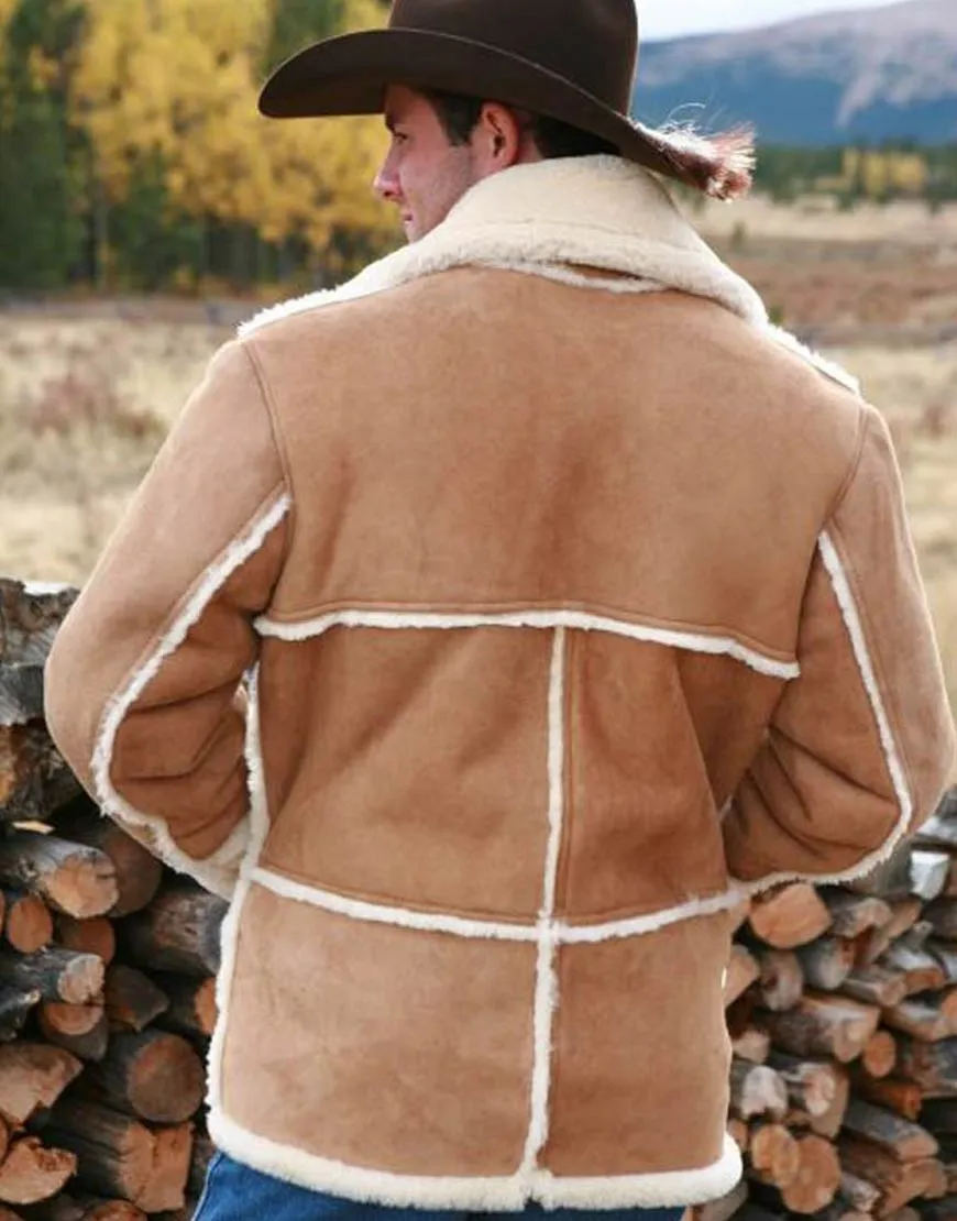 Marlboro Man Shearling Jacket | Men's Shearling Jacket | 45%Off-Ujackets