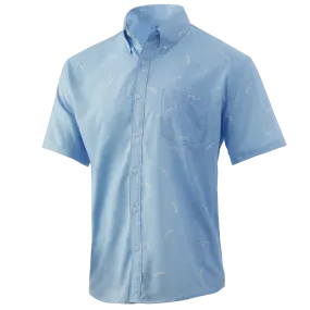 Marsh Teaser Performance Short Sleeve Sport Shirt- Ice Blue