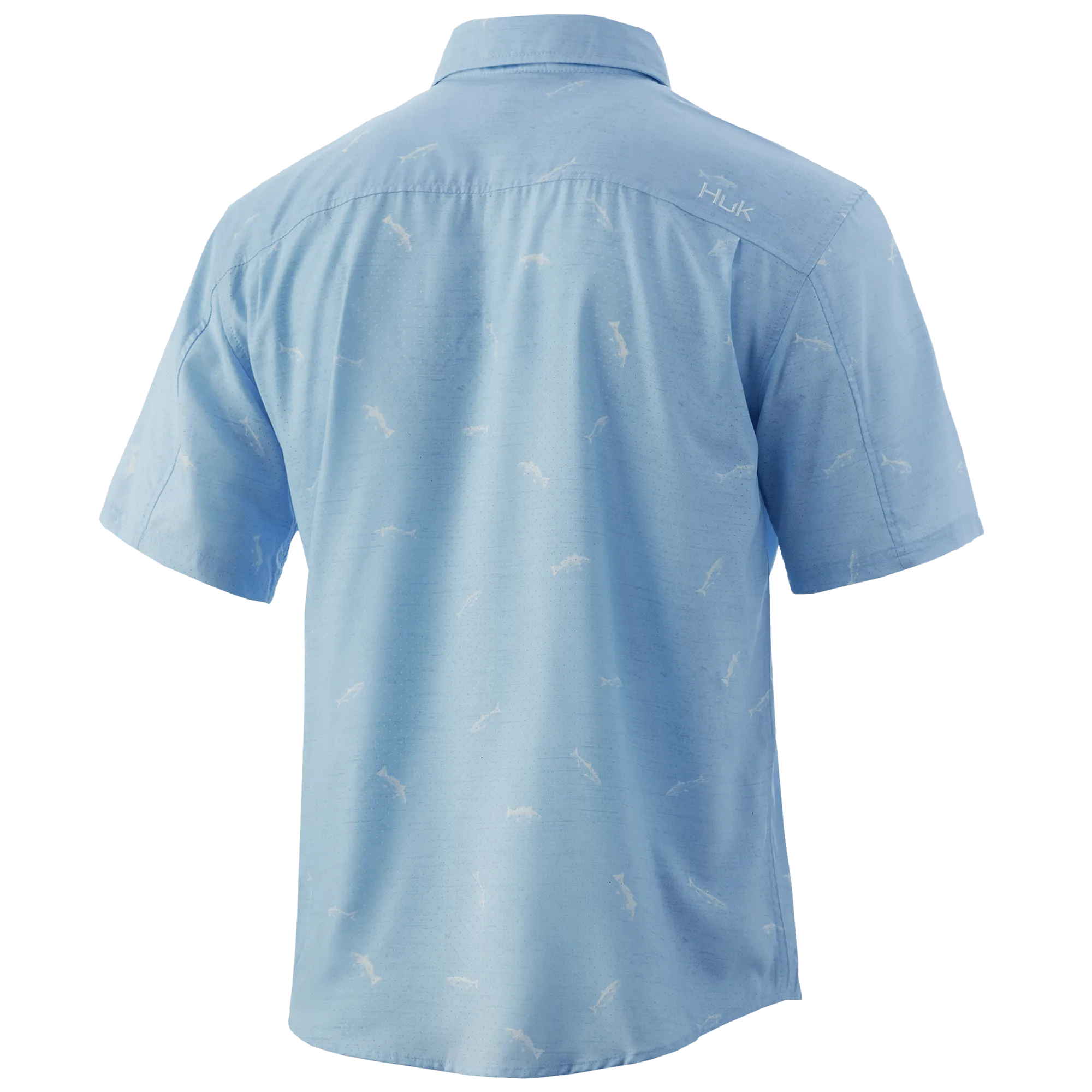 Marsh Teaser Short Sleeve Sport Shirt- Ice Blue