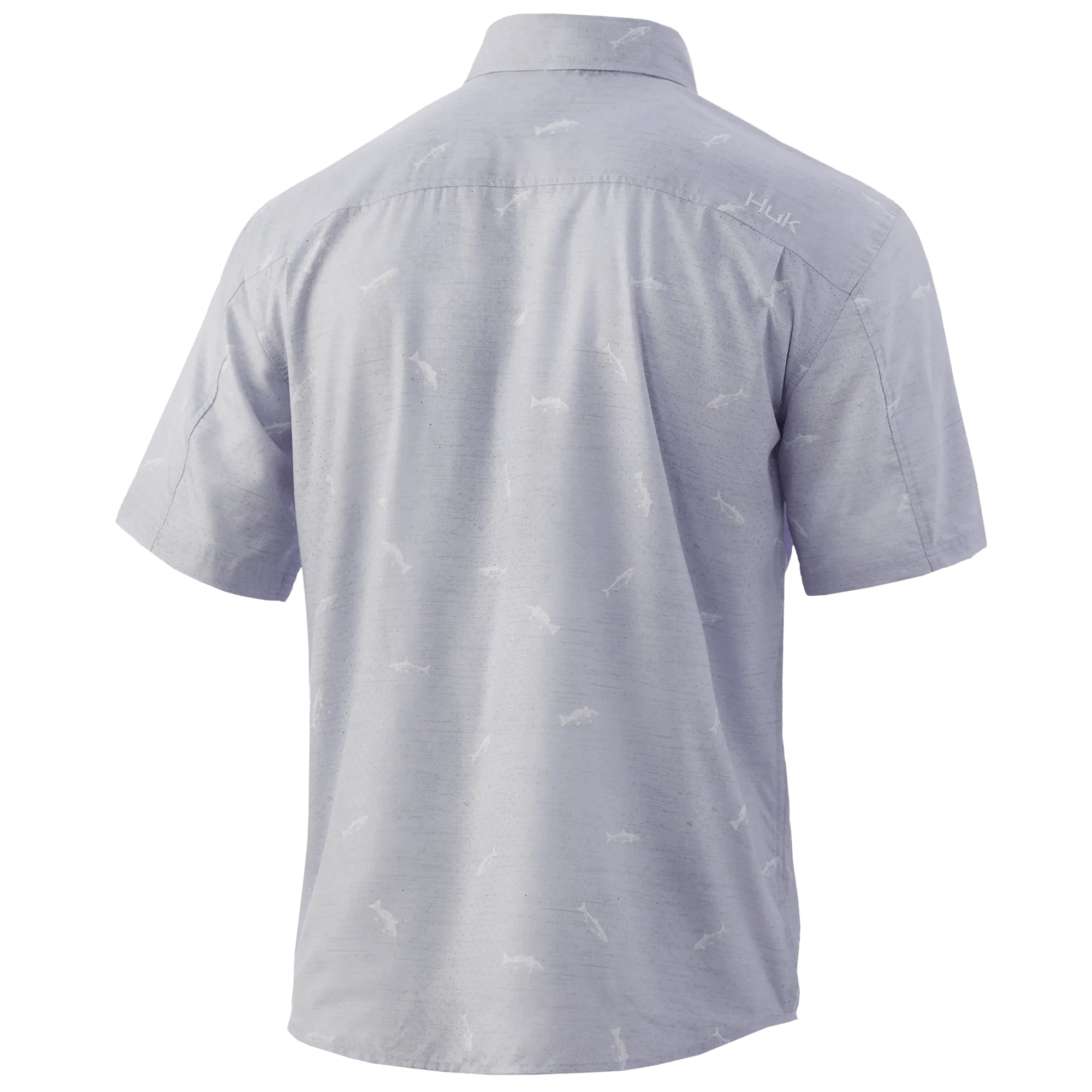 Marsh Teaser Short Sleeve Sport Shirt- Lavender Blue