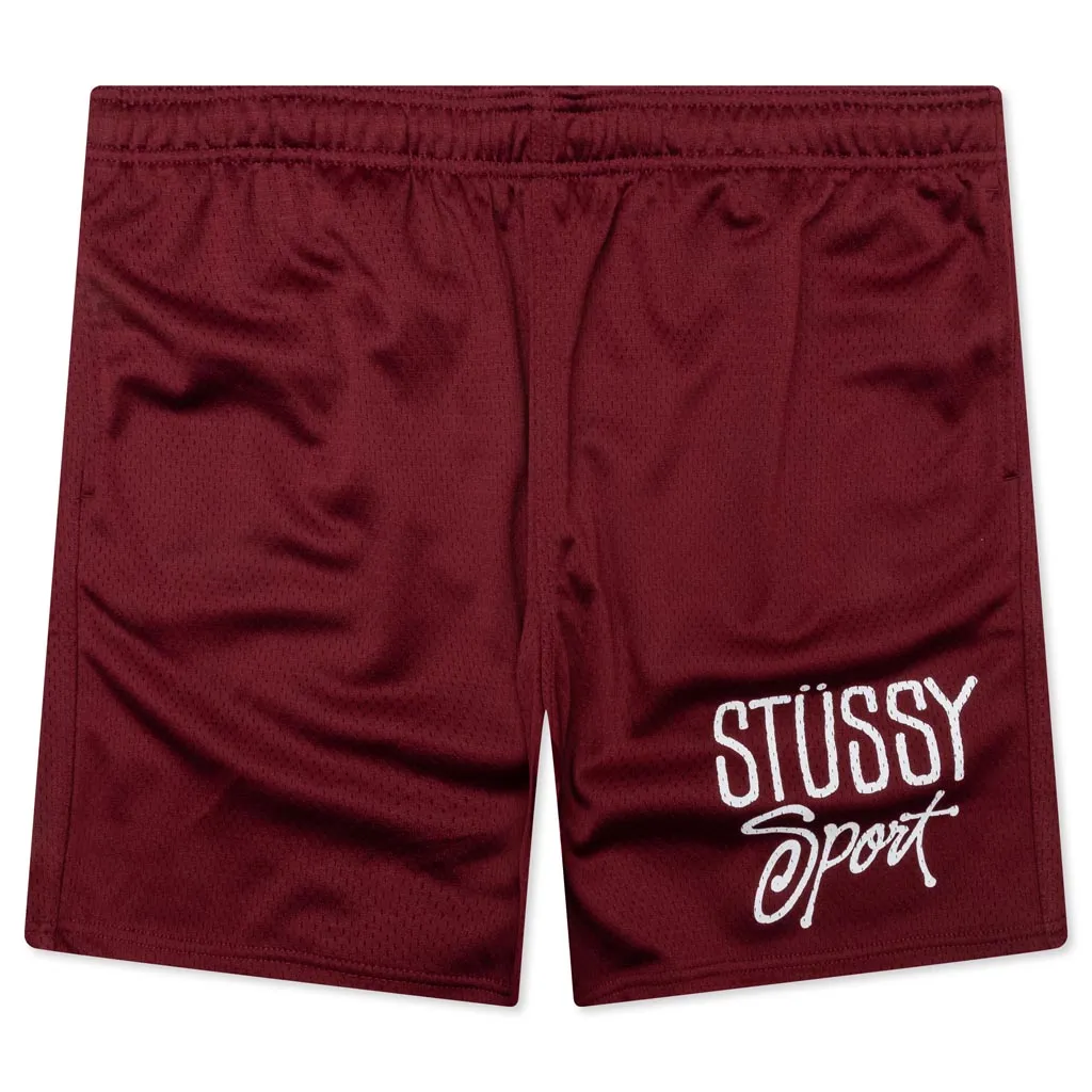 Mesh Short Sport - Maroon