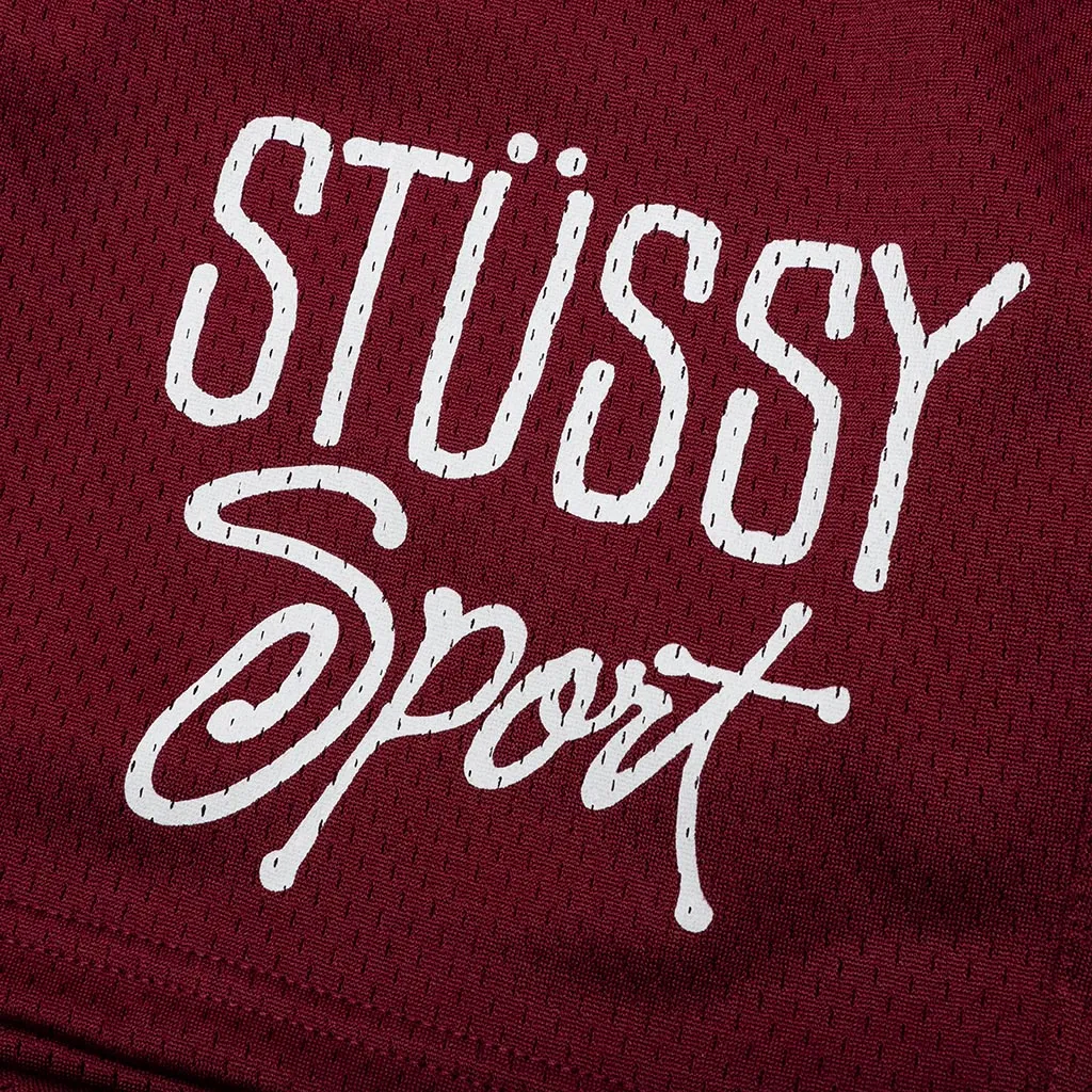 Mesh Short Sport - Maroon