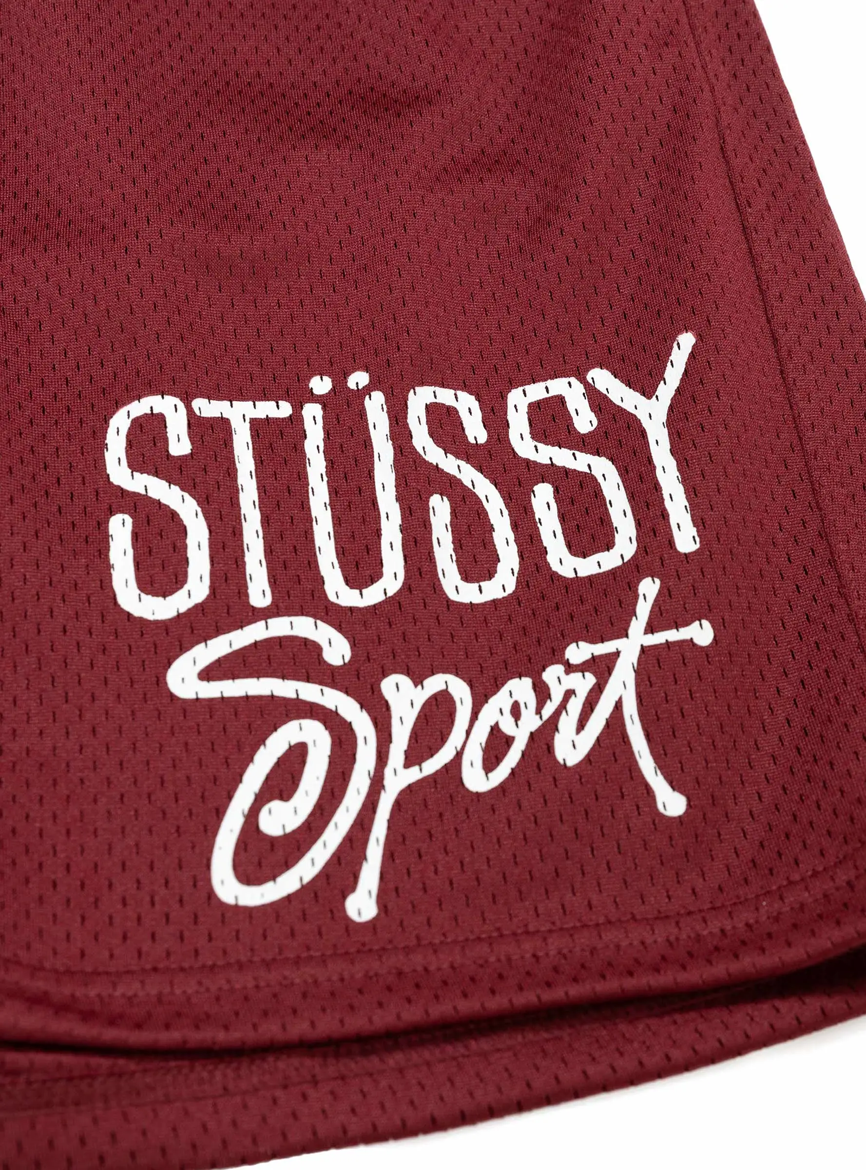 Mesh Sport Short Maroon