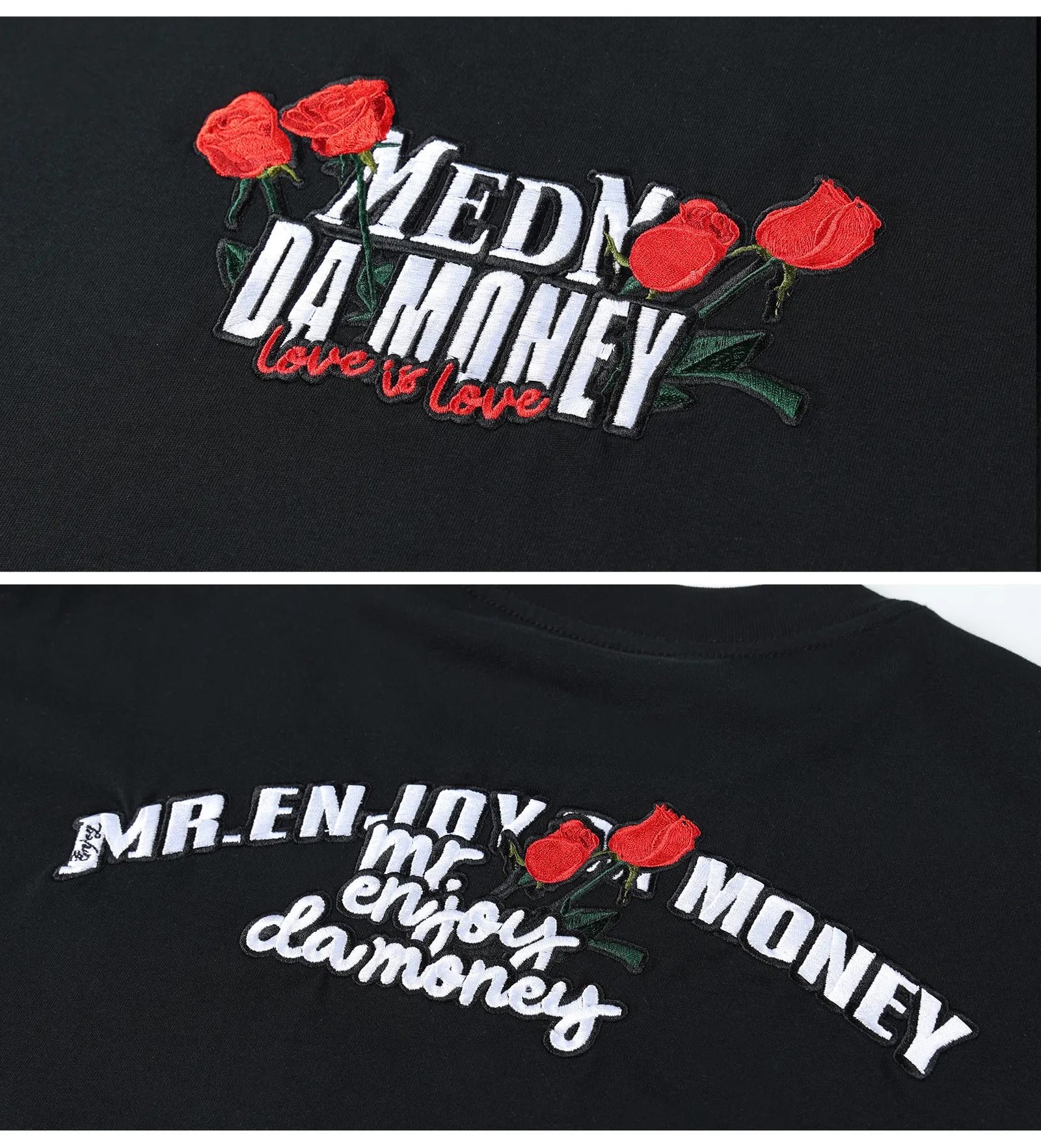 MR. ENJOY DA MONEY  |Crew Neck Unisex Sweat Street Style Cotton Short Sleeves