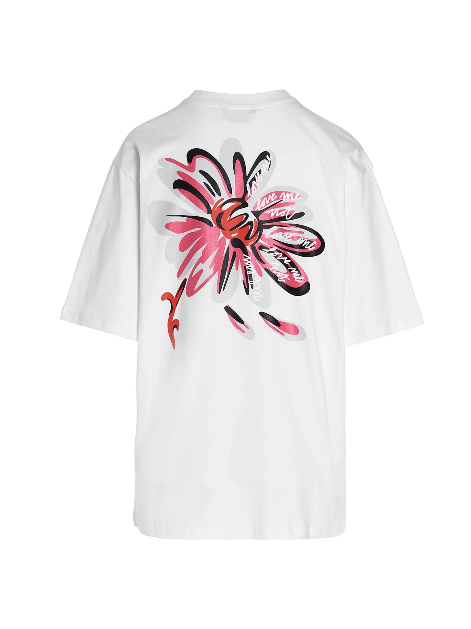 MSGM Logo Embroidered Graphic Back Print T-Shirt