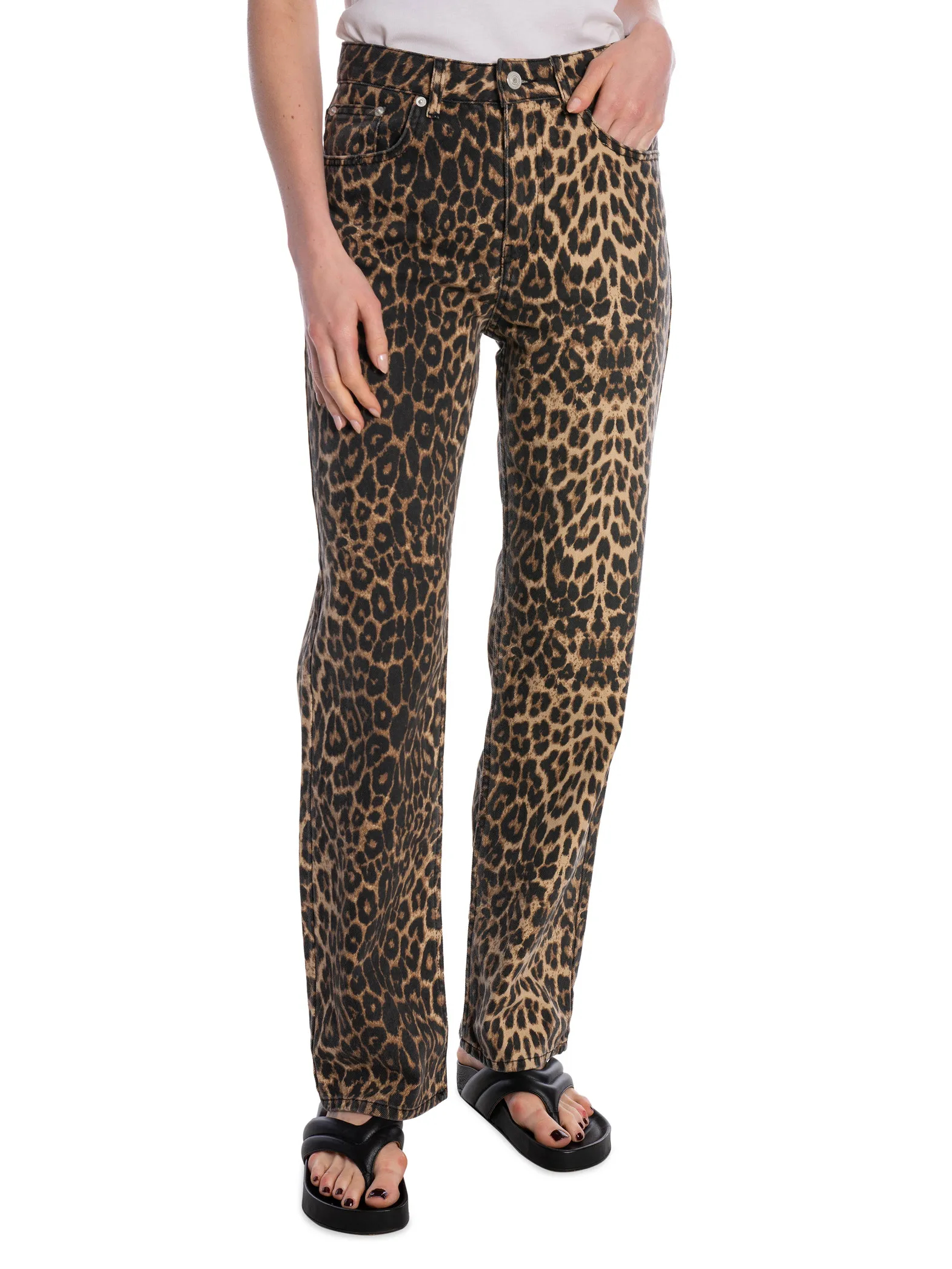 NEO NOIR PANTS SIMONA LEOPARD