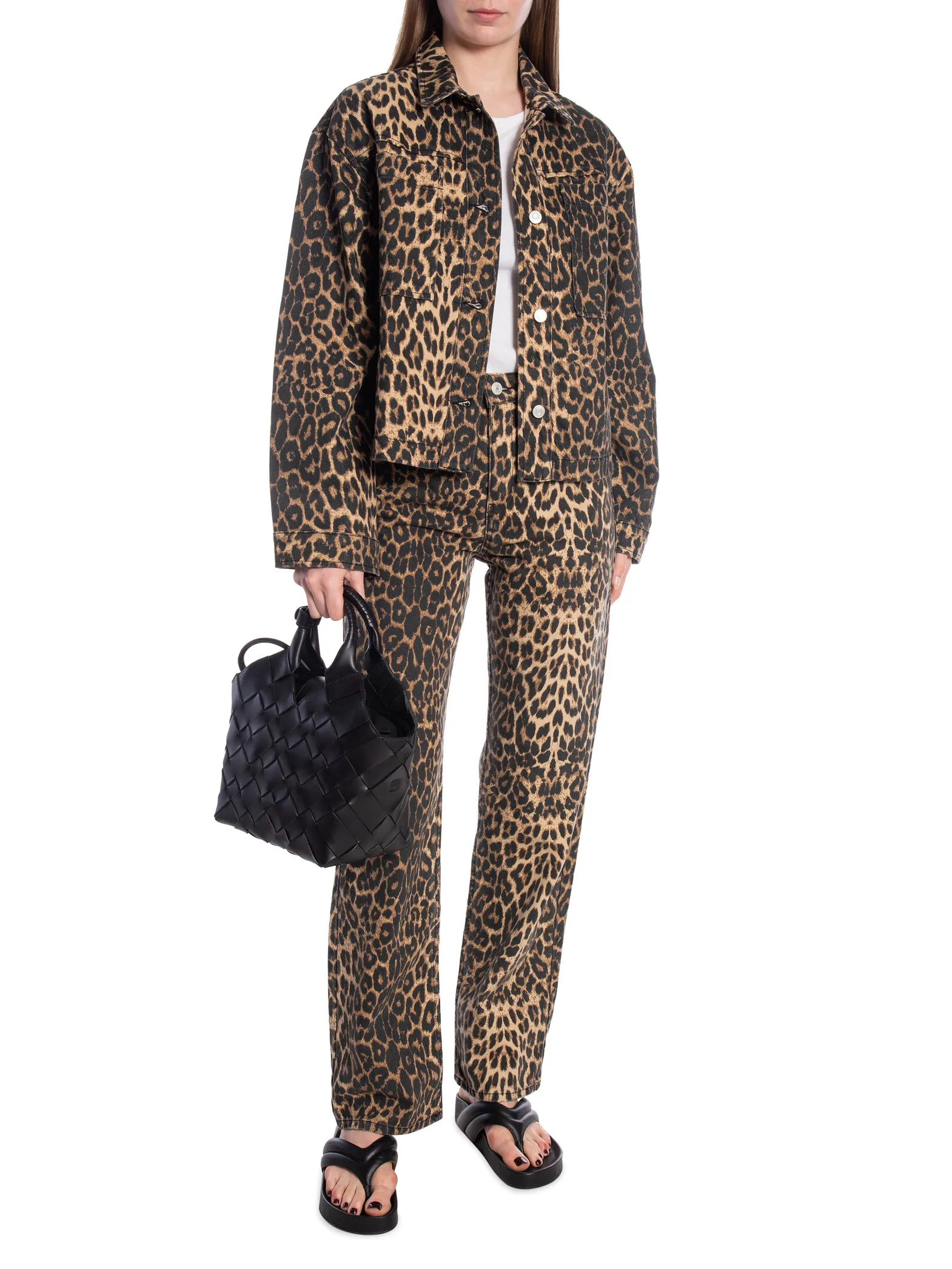 NEO NOIR PANTS SIMONA LEOPARD