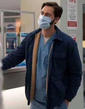 New Amsterdam S03 Ryan Eggold Jacket | Dr. Max Goodwin Blue Jacket