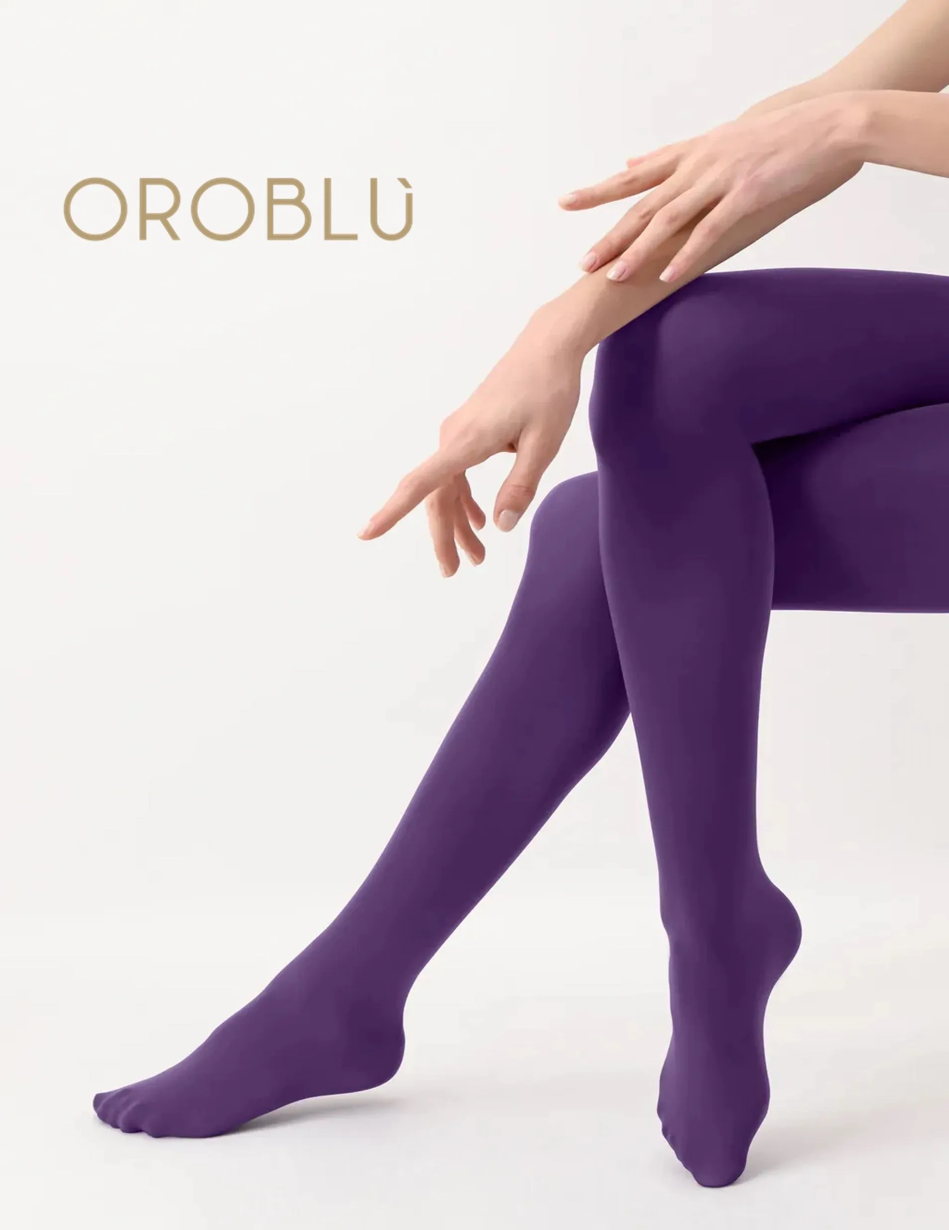 Oroblu All Colours Double Face Tights Violet/Caramel VOBC67548