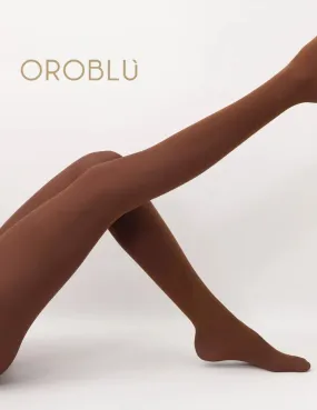 Oroblu All Colours Double Face Tights Violet/Caramel VOBC67548