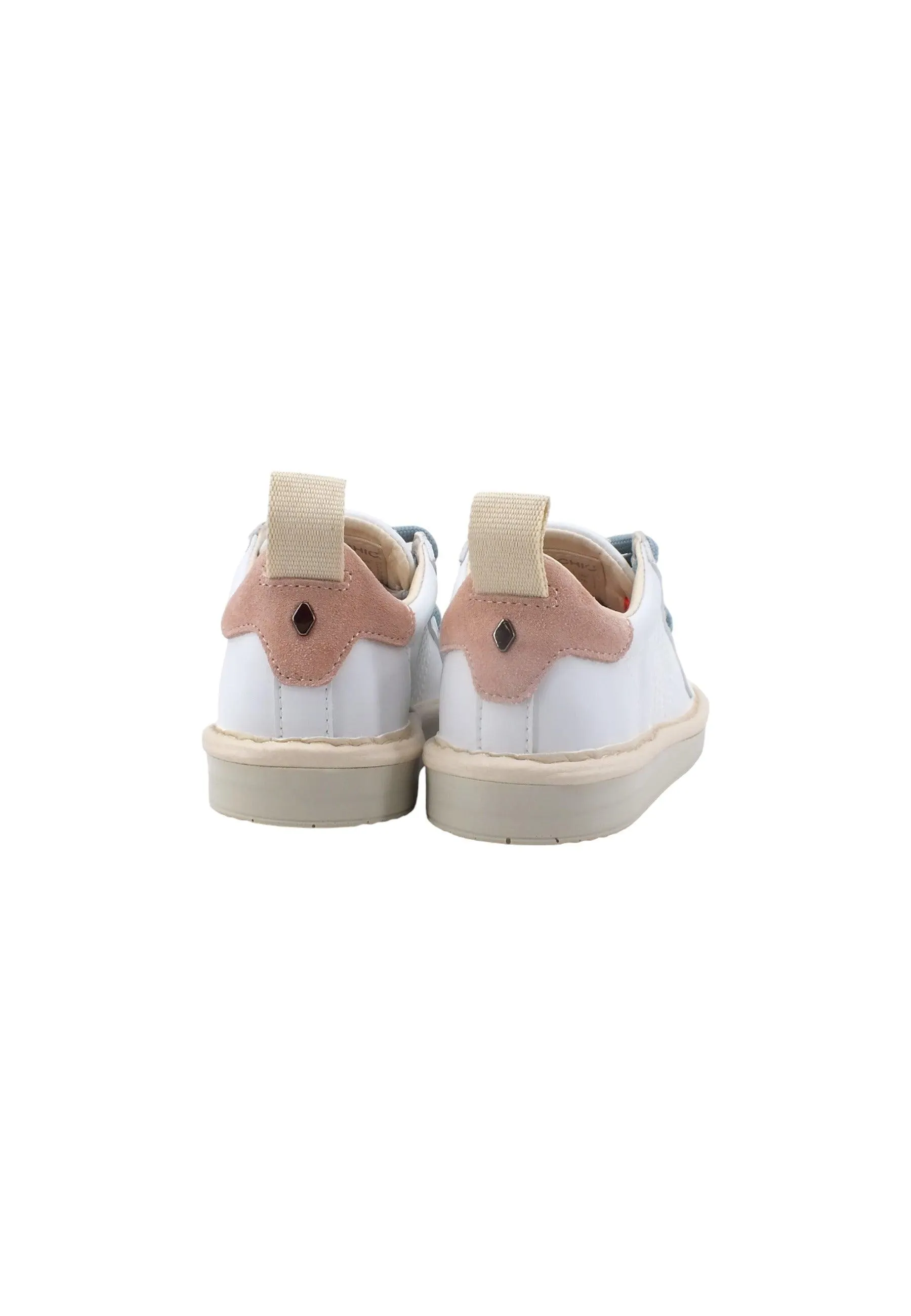 PAN CHIC Sneaker Bambino White Rose Azure P01B00200243007