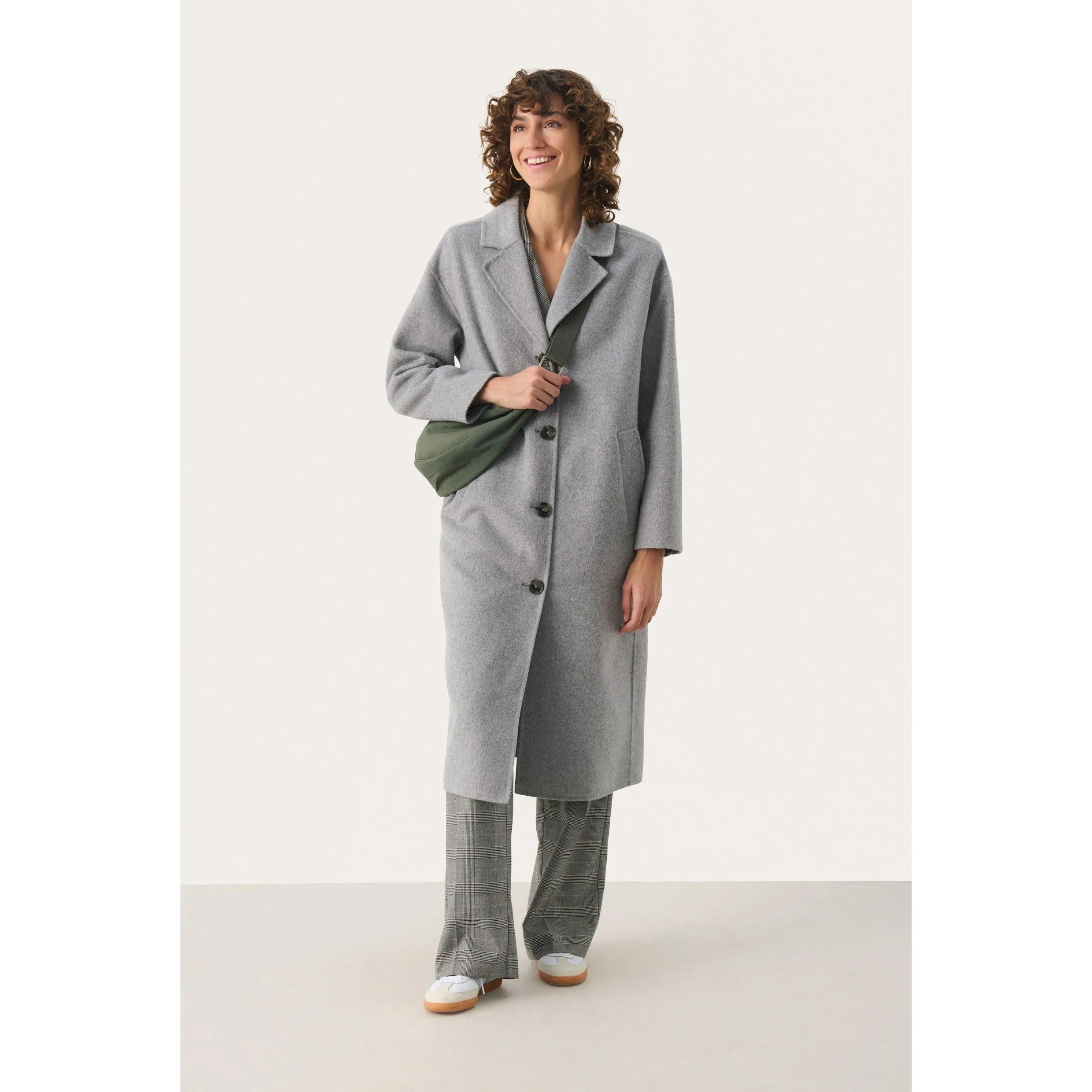 Part Two Lorelai Coat in Light Grey Melange 30308734