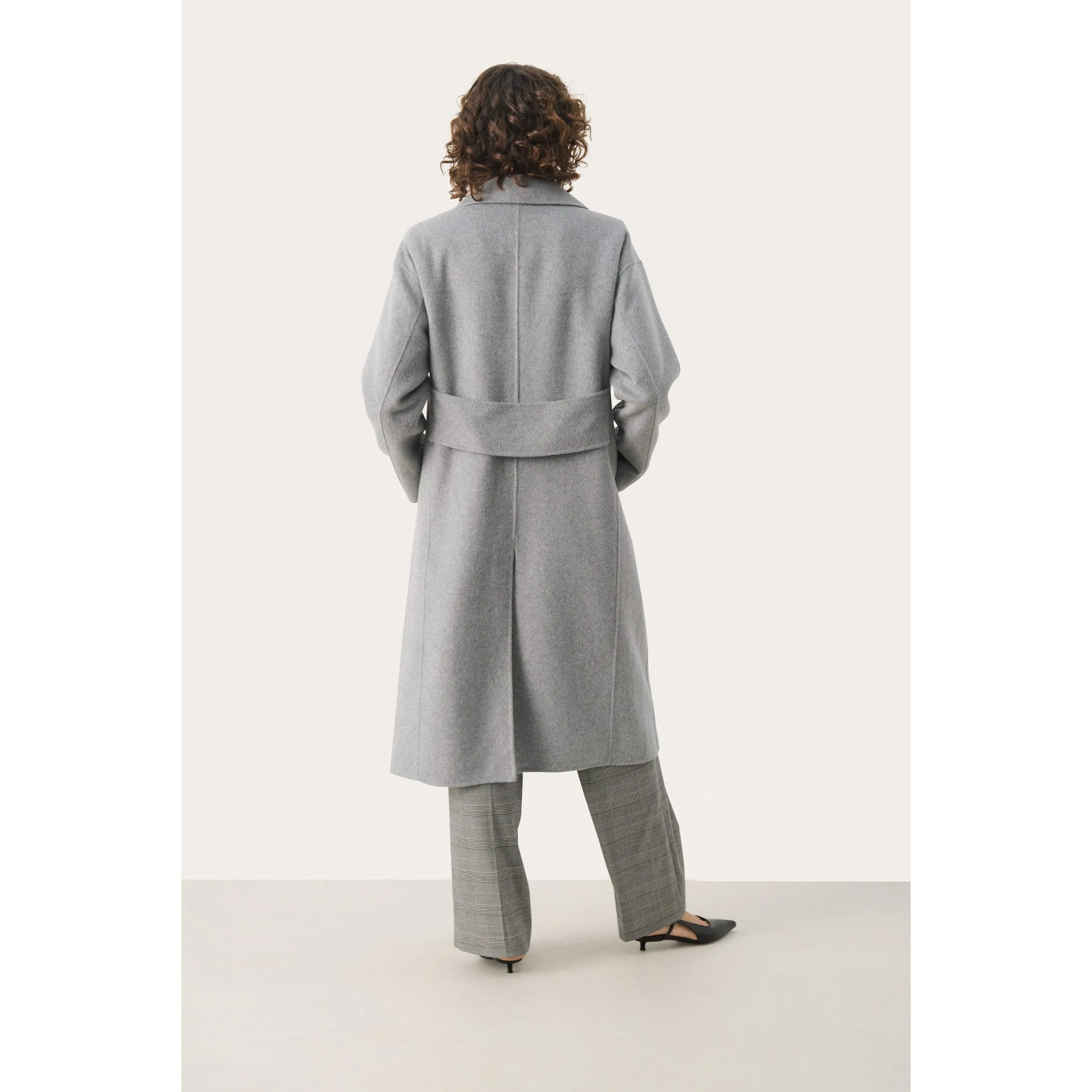 Part Two Lorelai Coat in Light Grey Melange 30308734