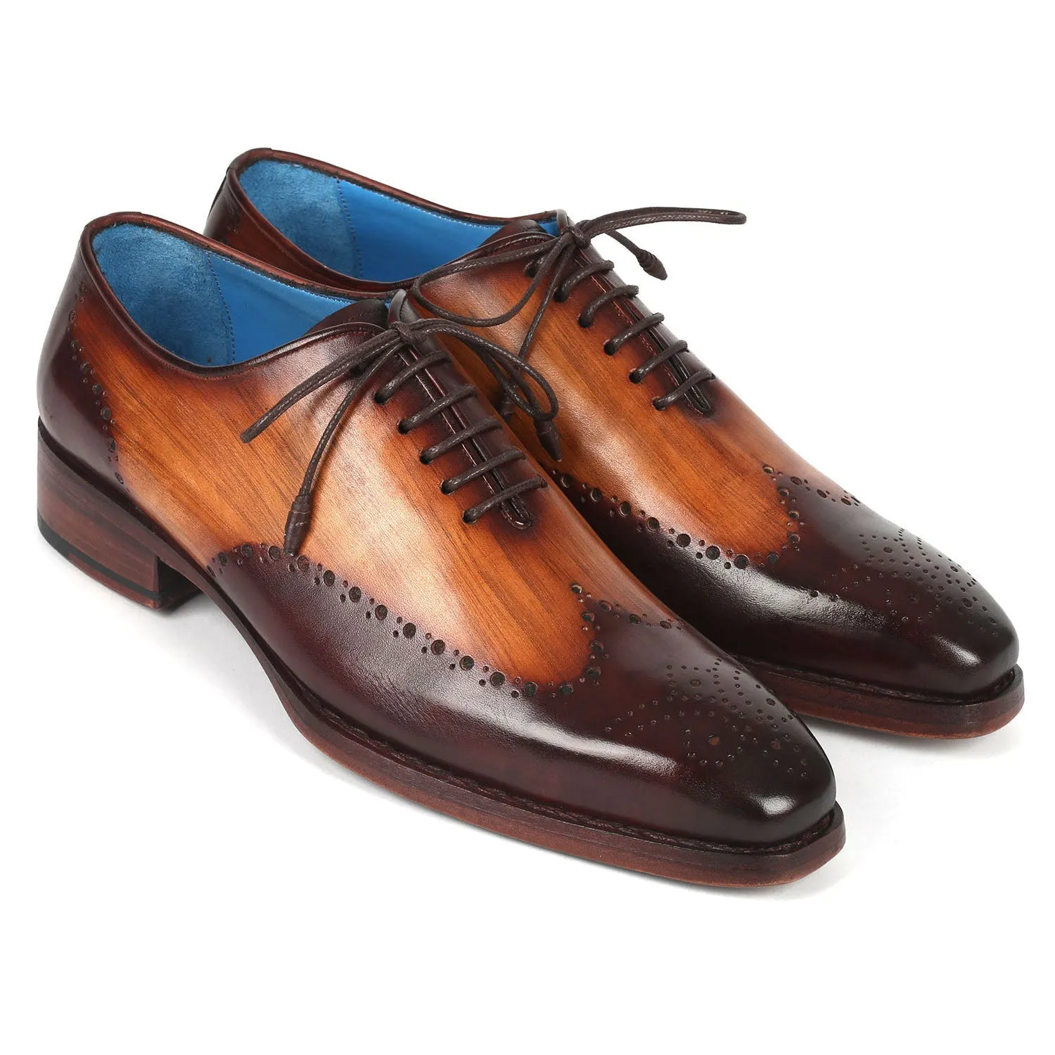 Paul Parkman 081-K33 Men's Shoes Brown Calf-Skin Leather Goodyear Welted Oxfords (PM6362)