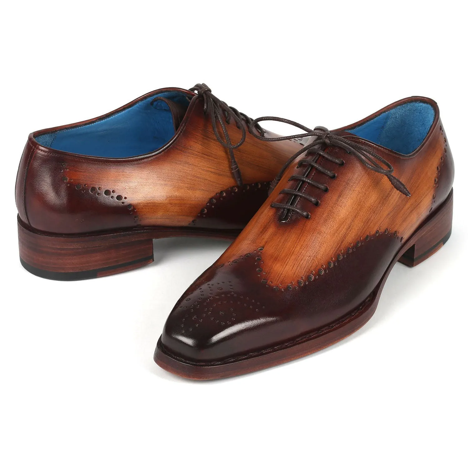 Paul Parkman 081-K33 Men's Shoes Brown Calf-Skin Leather Goodyear Welted Oxfords (PM6362)