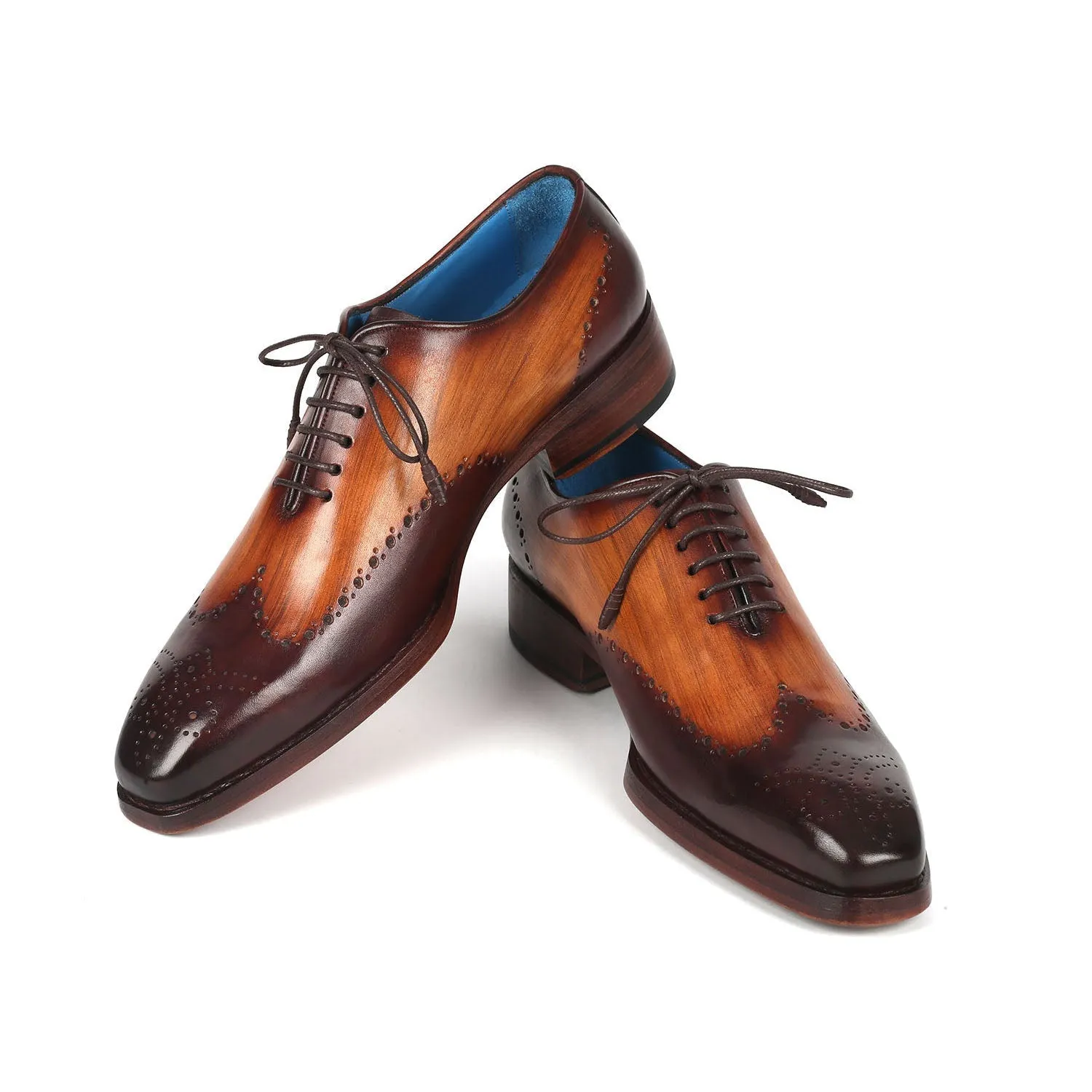 Paul Parkman 081-K33 Men's Shoes Brown Calf-Skin Leather Goodyear Welted Oxfords (PM6362)