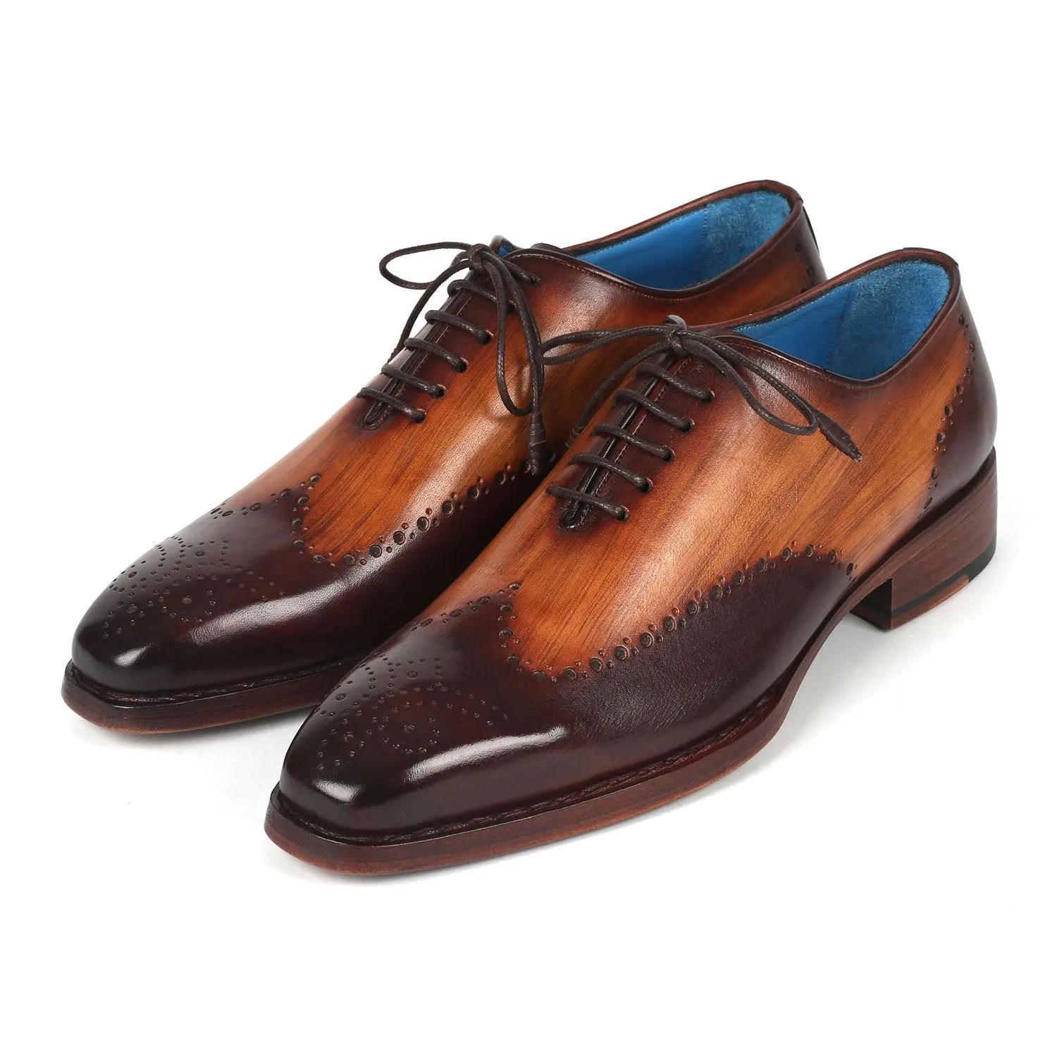 Paul Parkman 081-K33 Men's Shoes Brown Calf-Skin Leather Goodyear Welted Oxfords (PM6362)