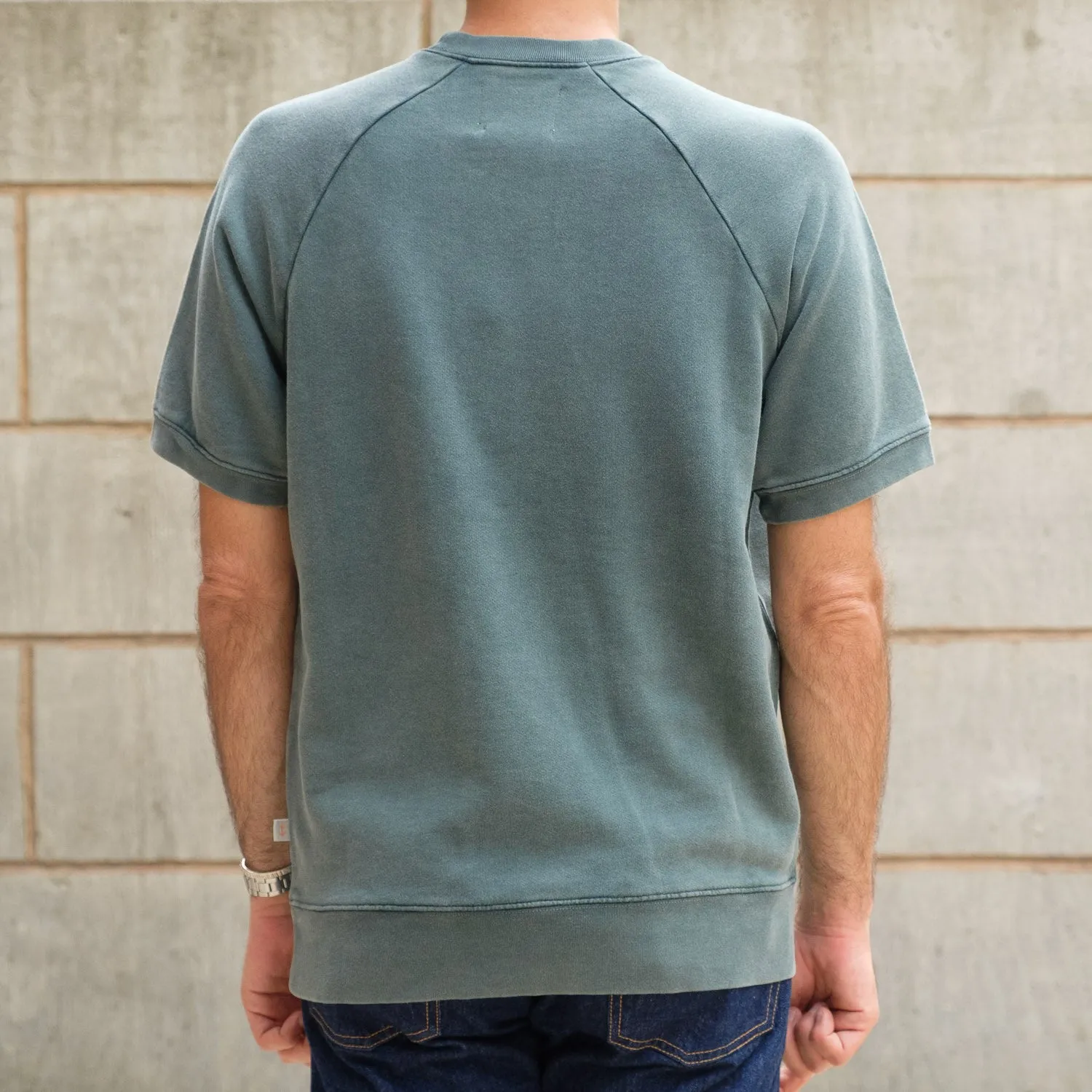 Paulino Short Sleeve Sweat in Moss