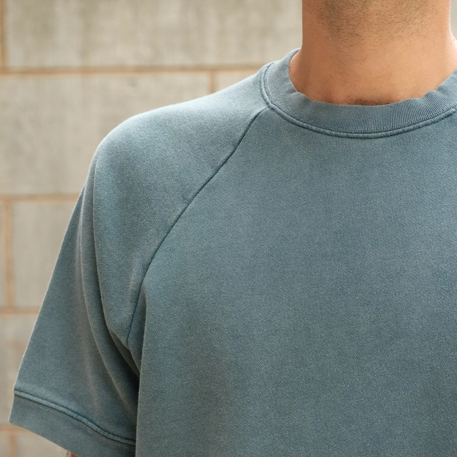 Paulino Short Sleeve Sweat in Moss