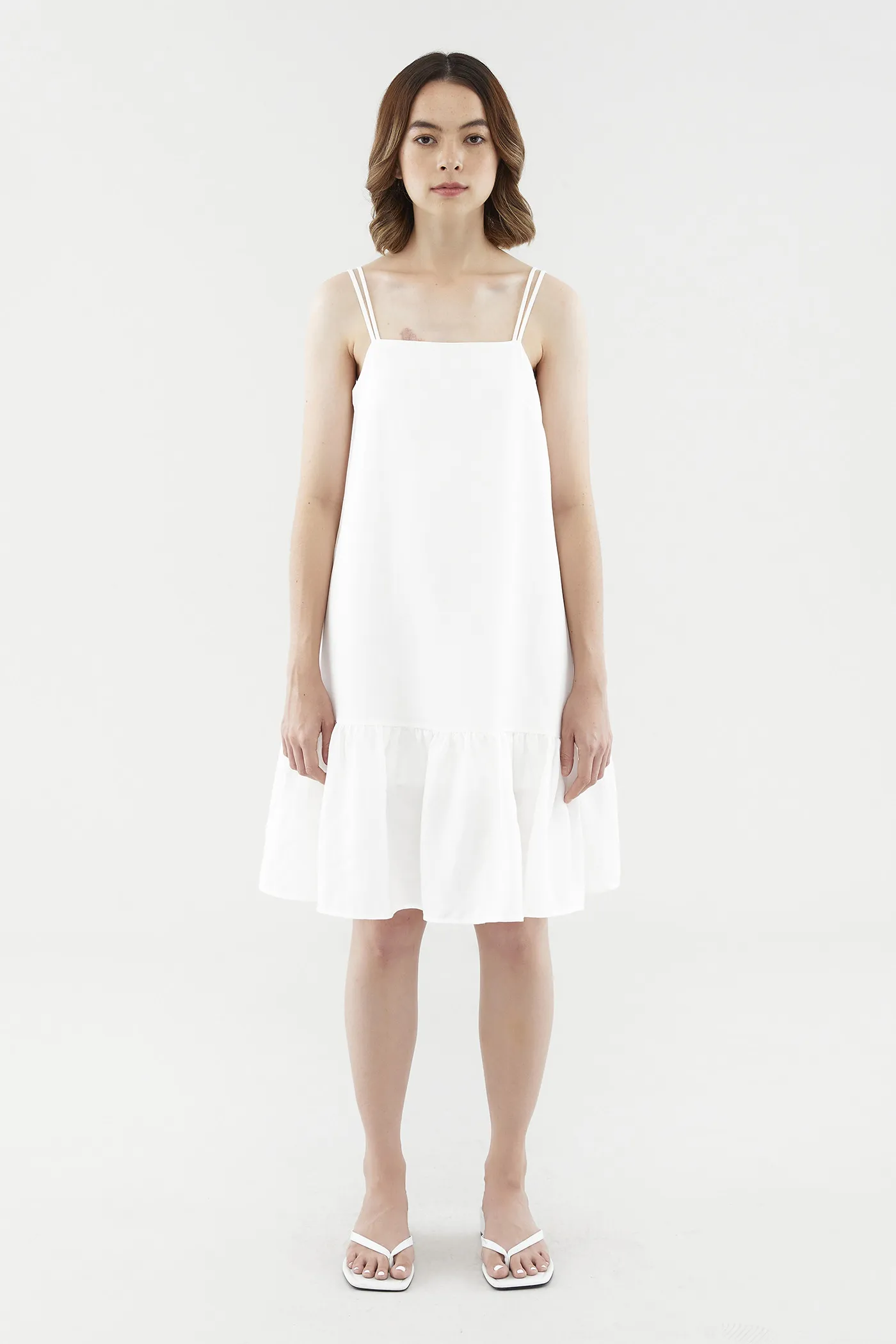 Petria Ruffle-Hem Dress