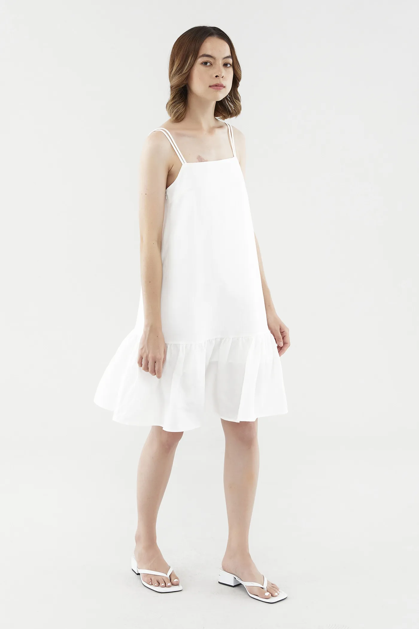 Petria Ruffle-Hem Dress