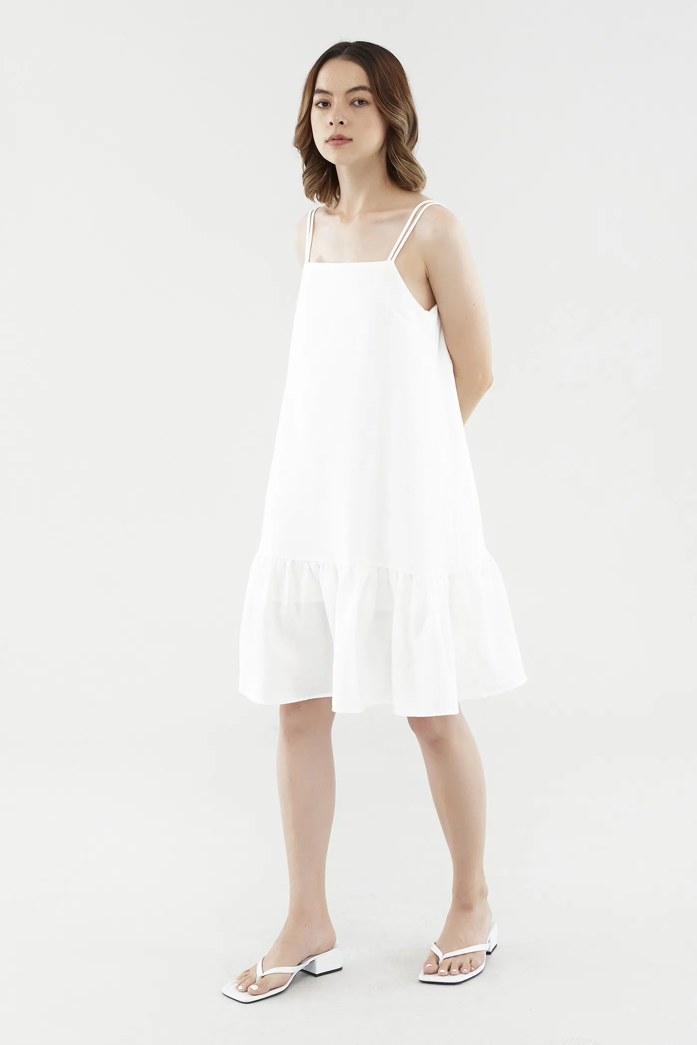 Petria Ruffle-Hem Dress