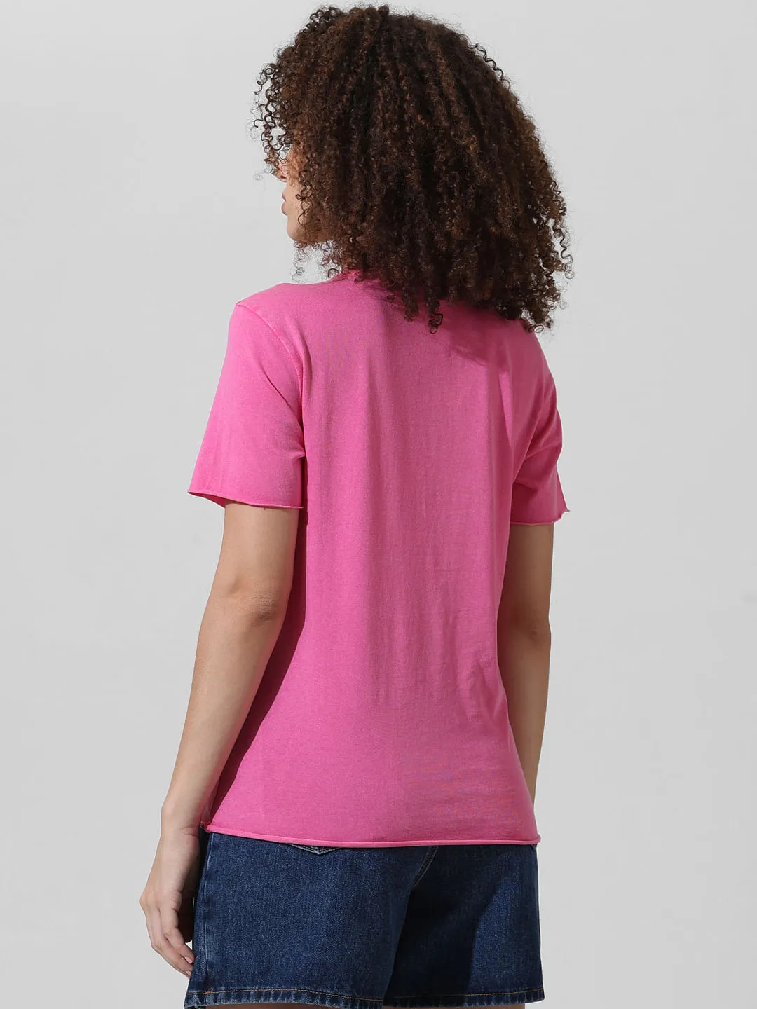 Pink Graphic Print T-shirt